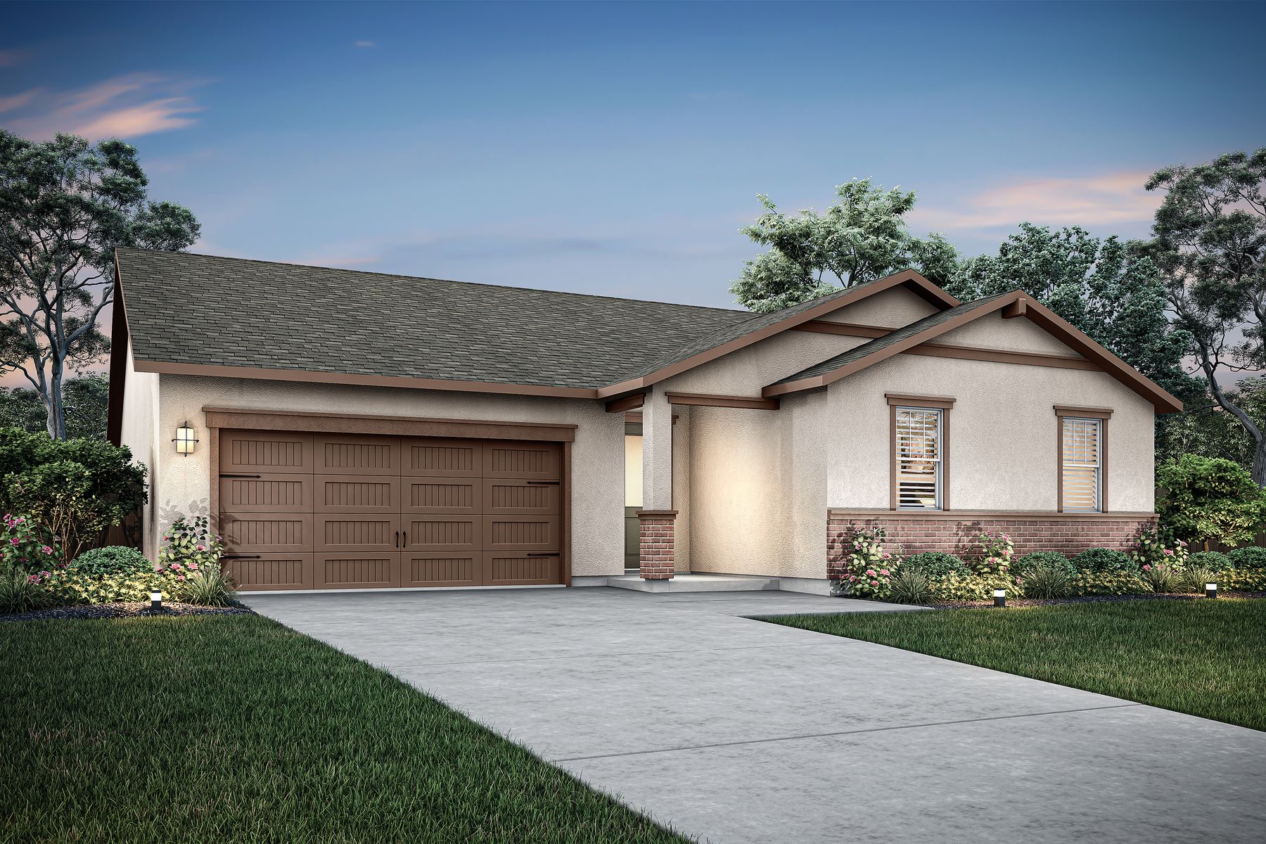 The Denair has four bedrooms with two-and-a-half bathrooms. 