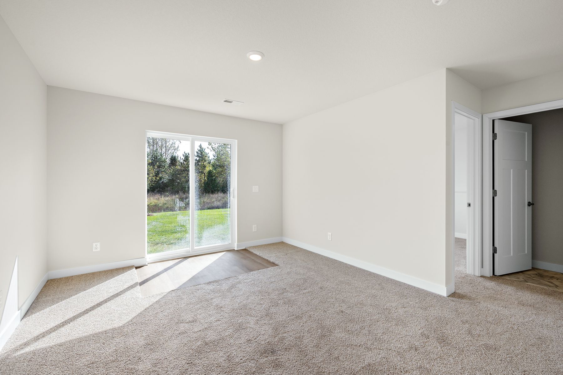 There is a second family room downstairs.