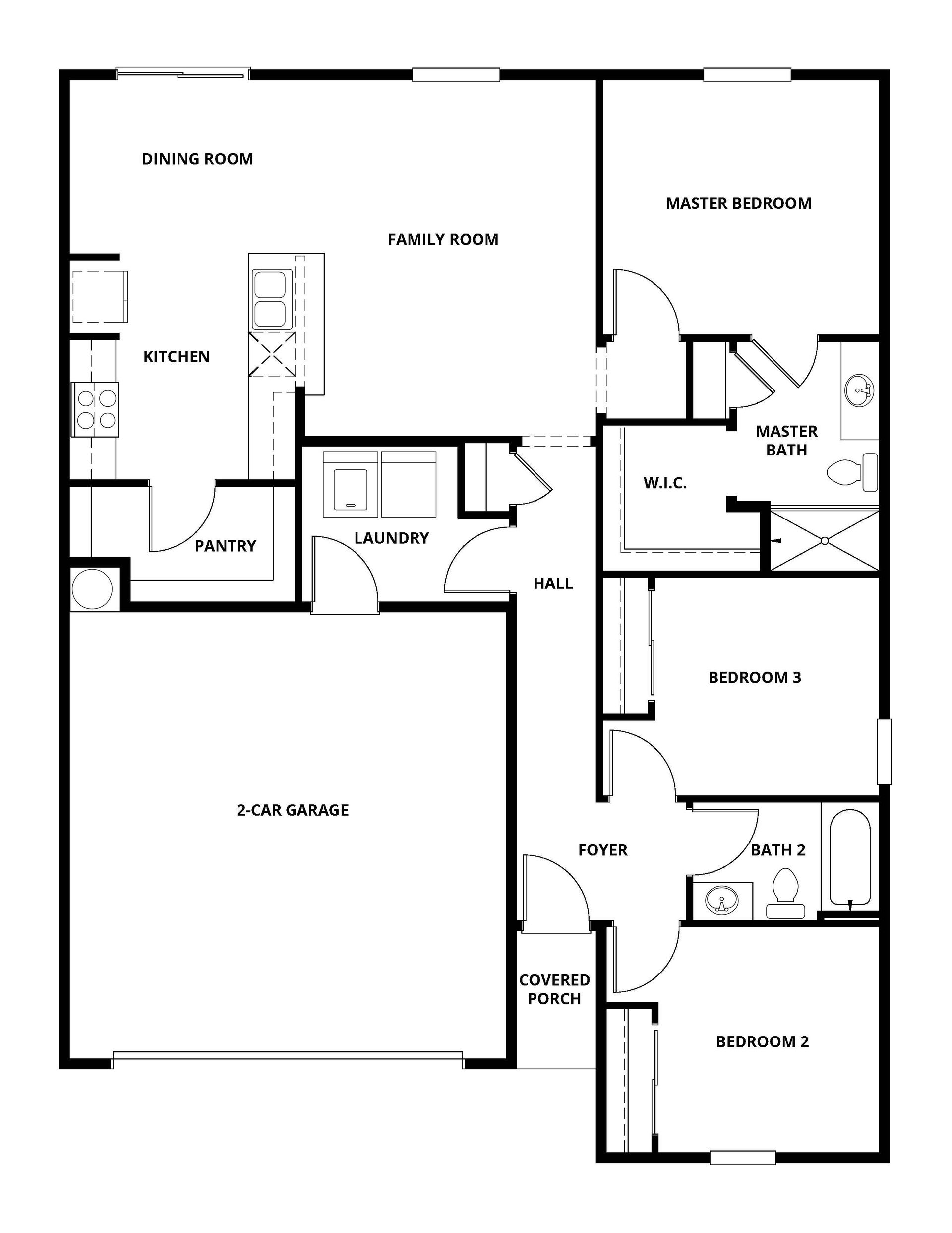 The Baker offers an incredible layout with a spacious family room, chef-ready kitchen and more.