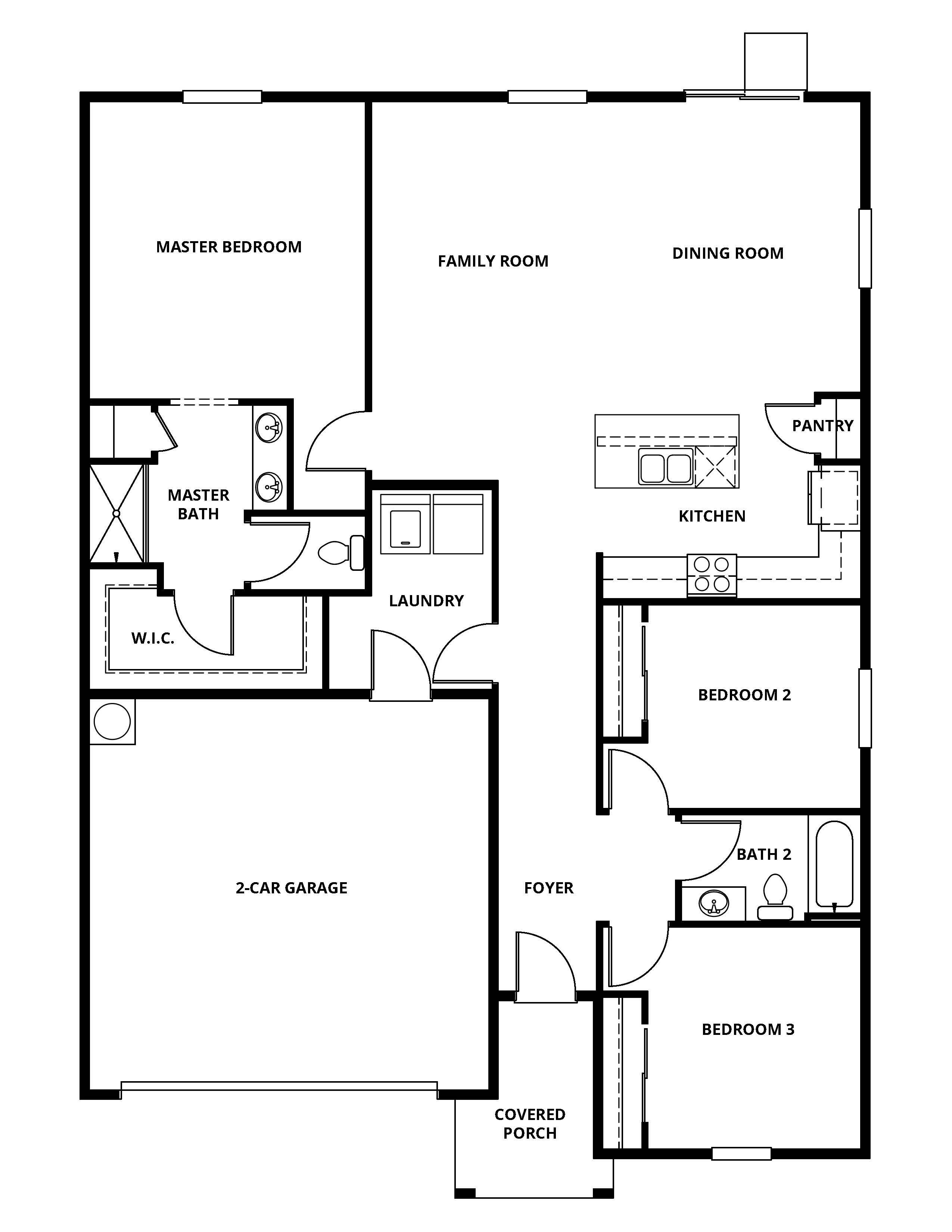 The Keller has a chef ready kitchen and  spacious family room.