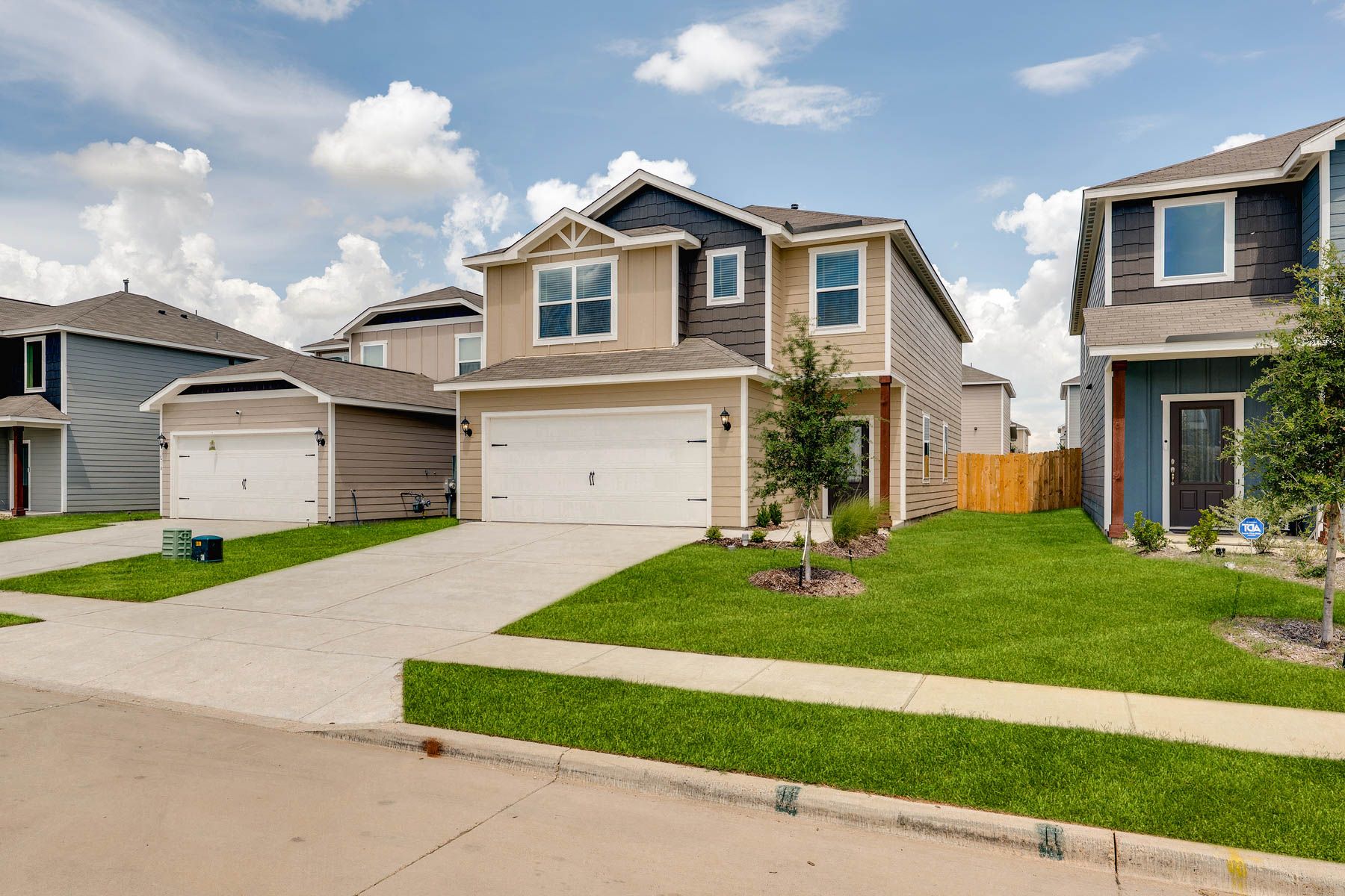 The Juniper has a gorgeous siding exterior.