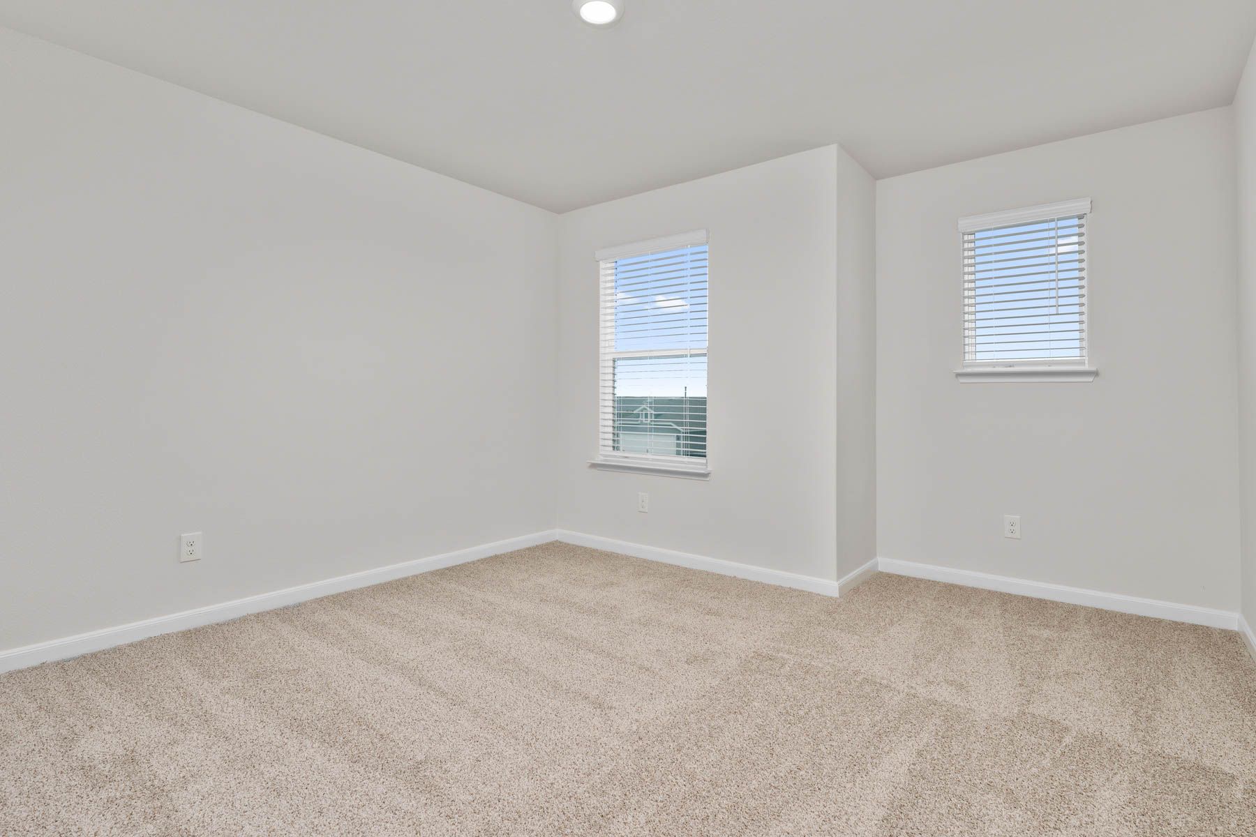 The secondary bedrooms are a great space for guest rooms and children's bedrooms. 