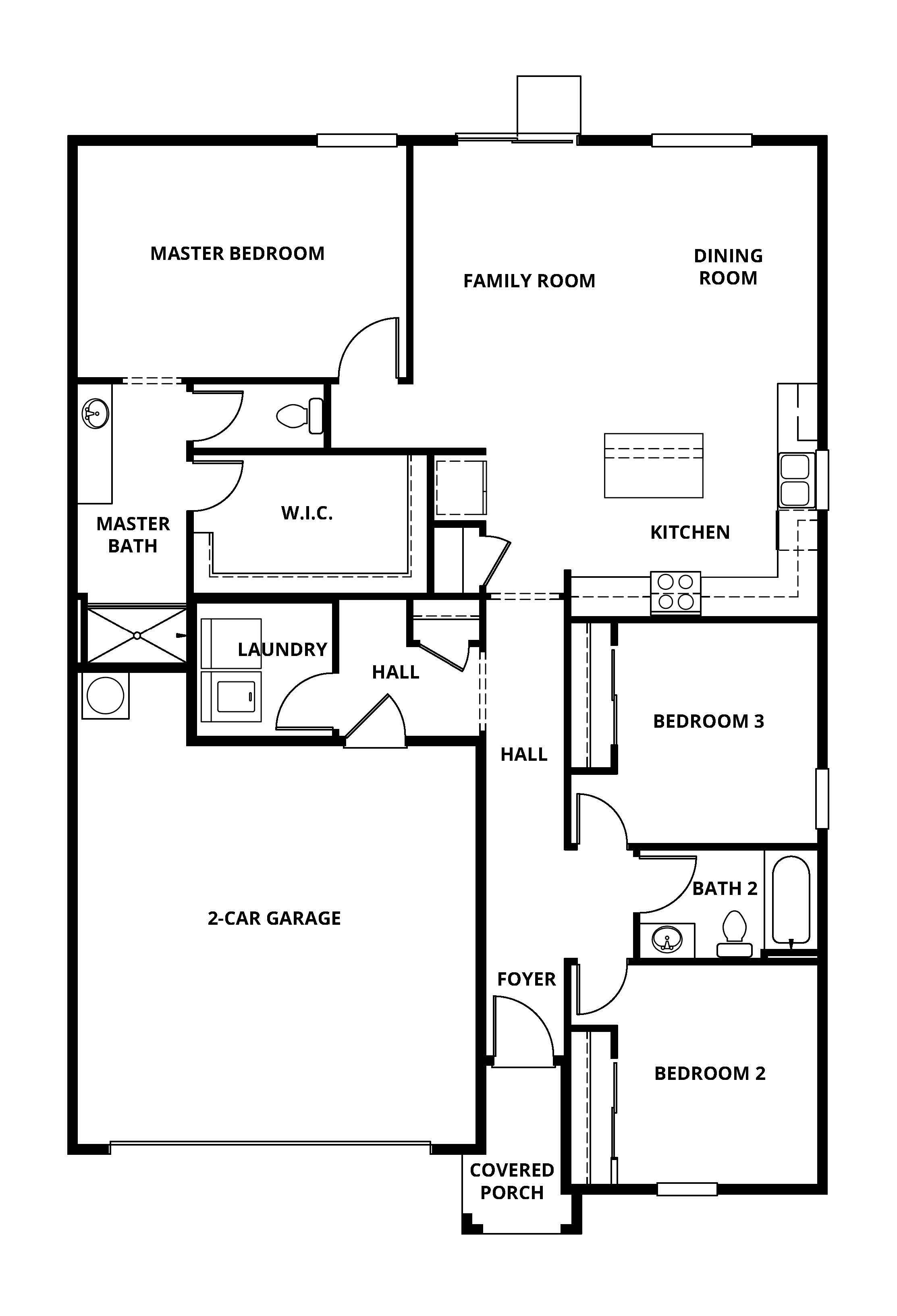 With three bedrooms, two full baths and an incredible, open layout, the Carmel plan is perfect for you!