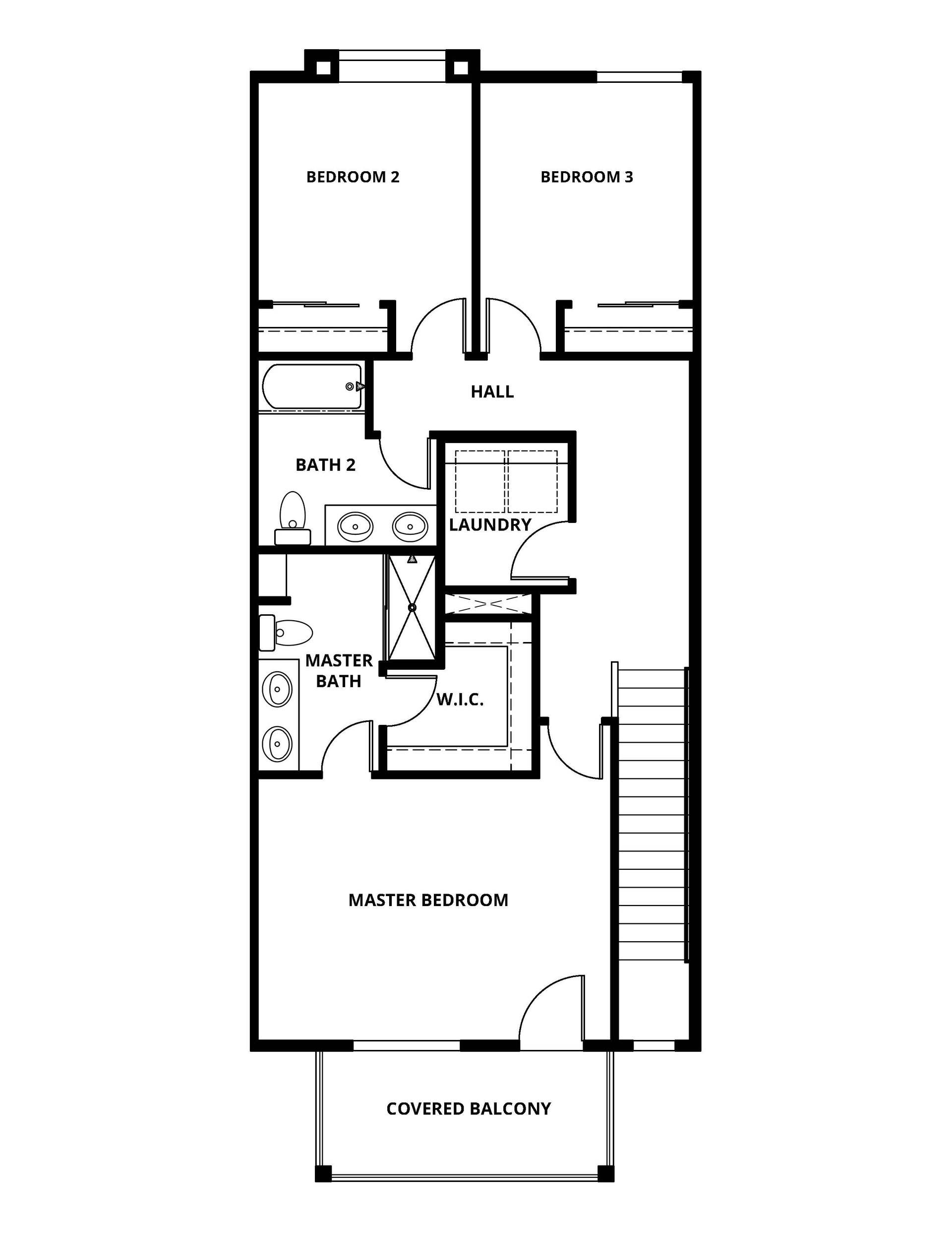 The third floor of the Ruby has the bedrooms.