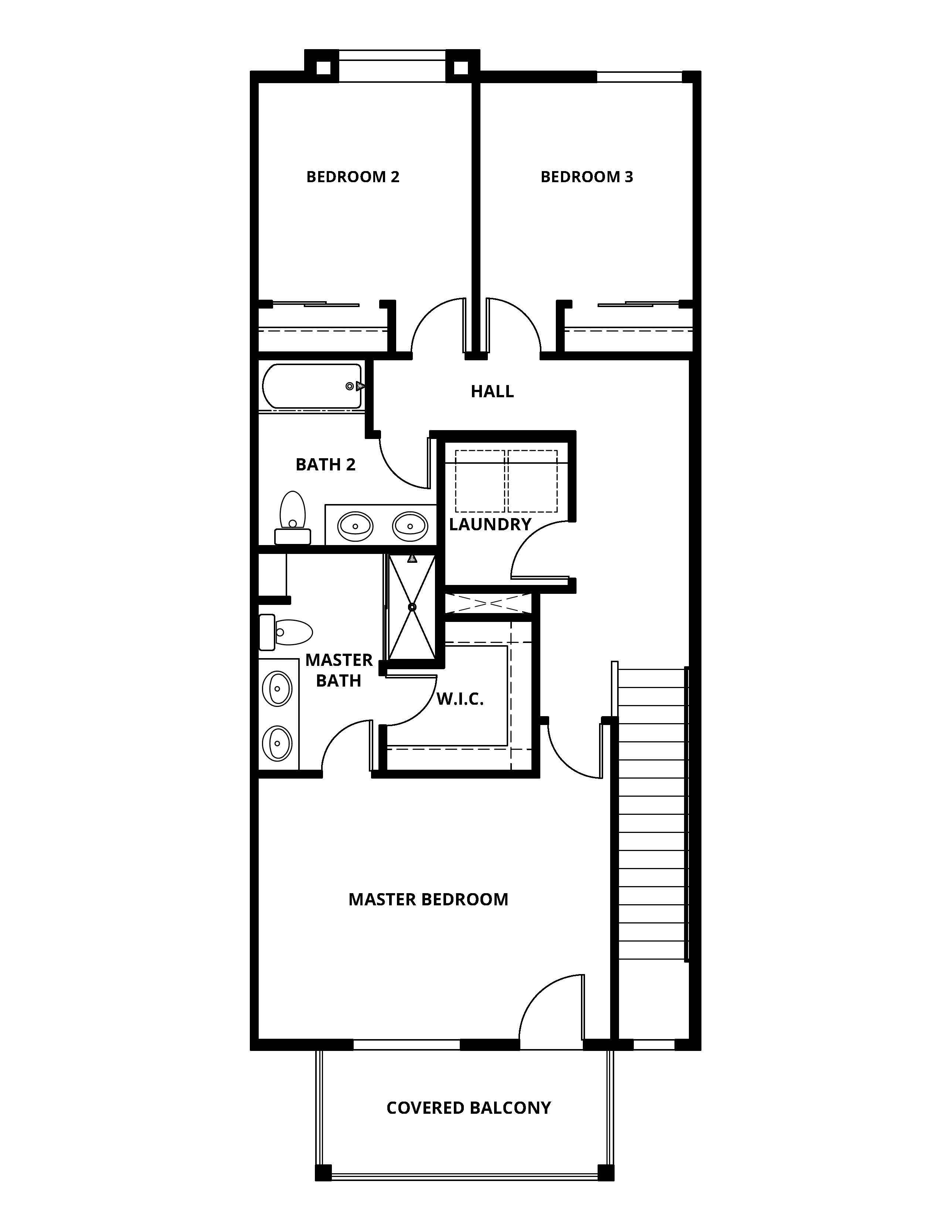 The third floor of the Ruby has the bedrooms.