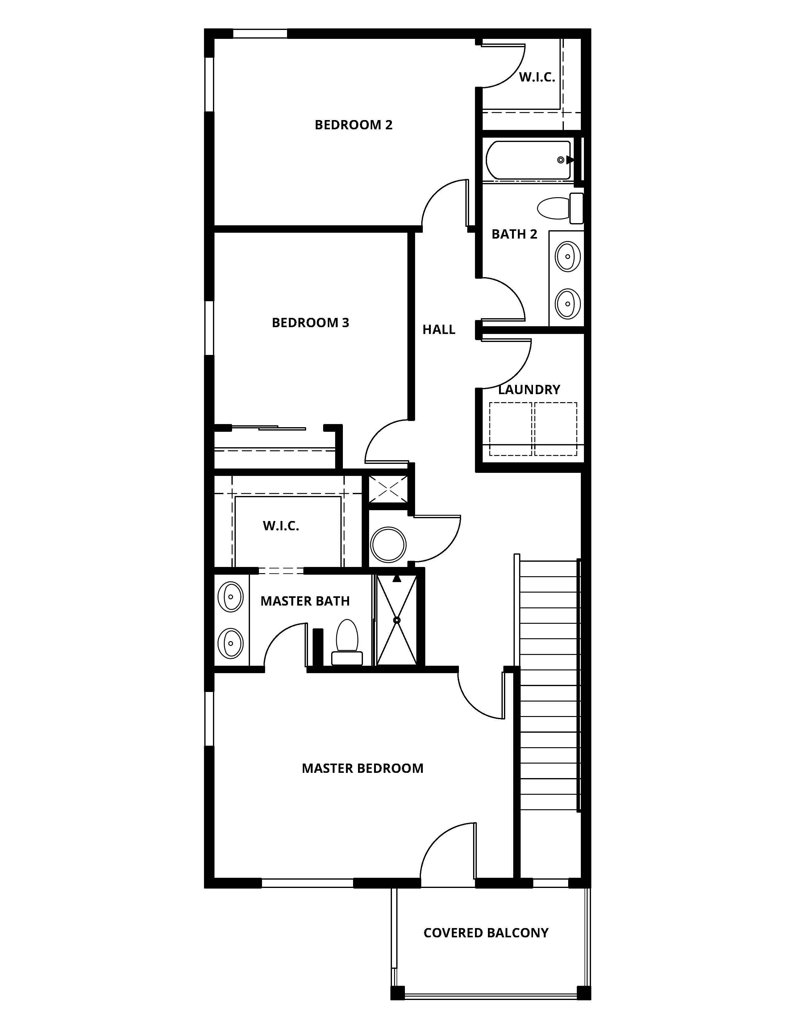The third floor of the Sapphire has the bedrooms.