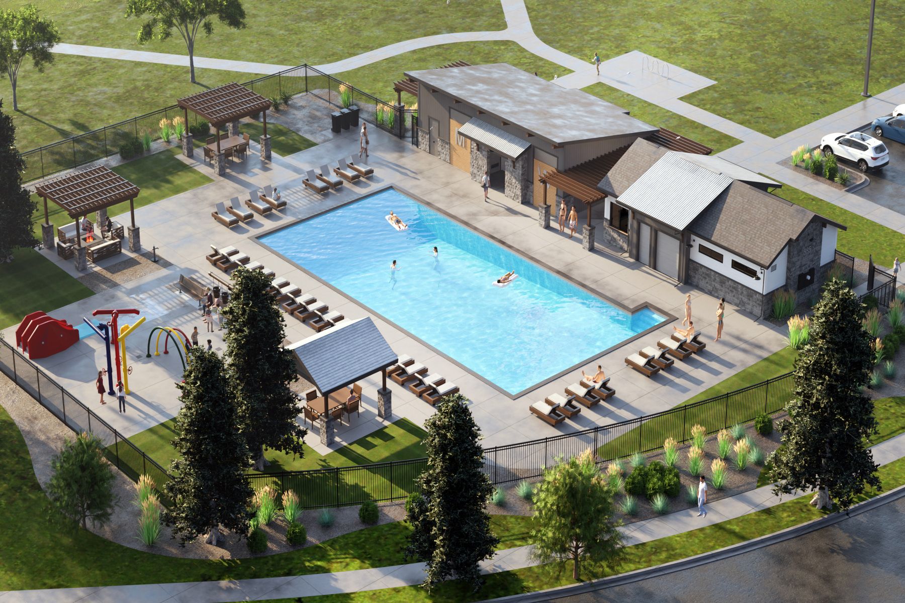 There are amazing amenities at Farmstead.