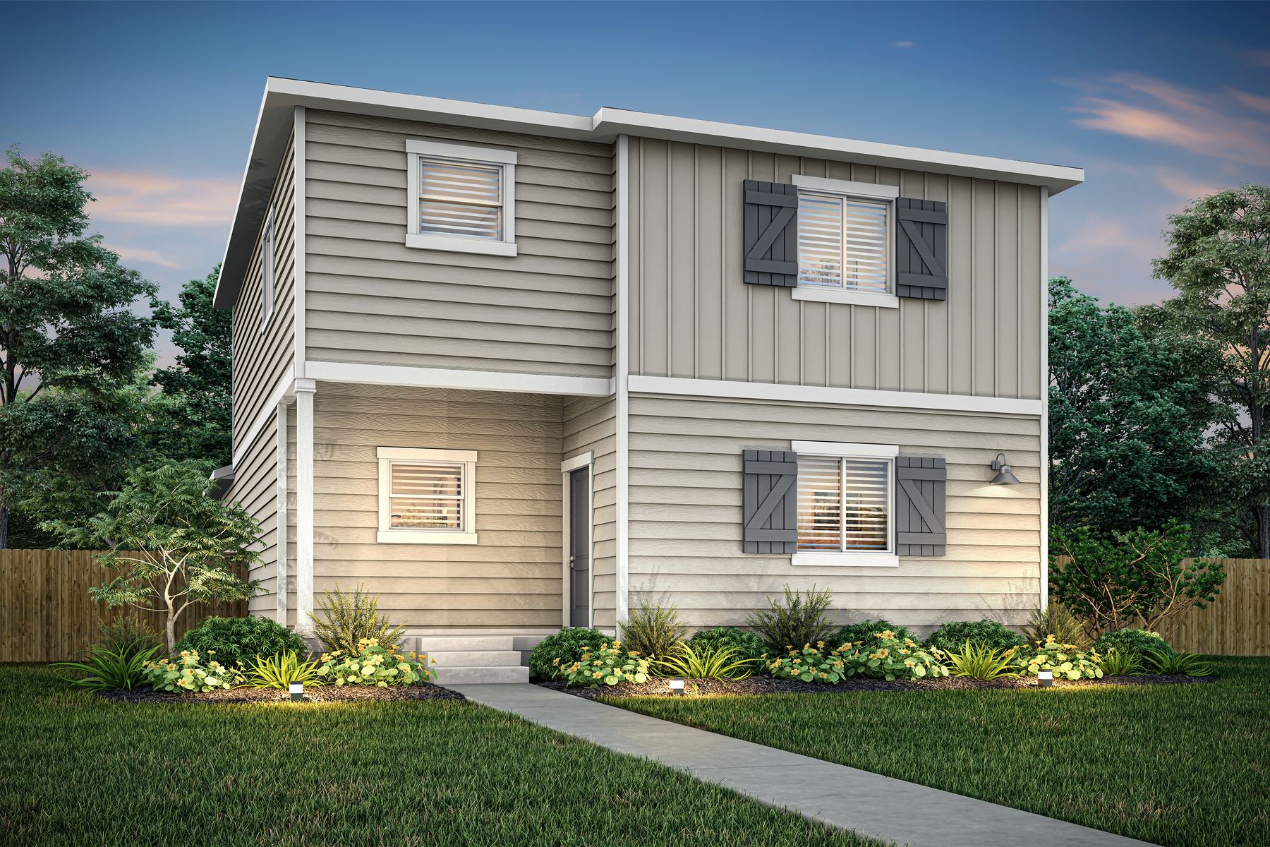 The Azalea is a beautiful two story home with three bedrooms.