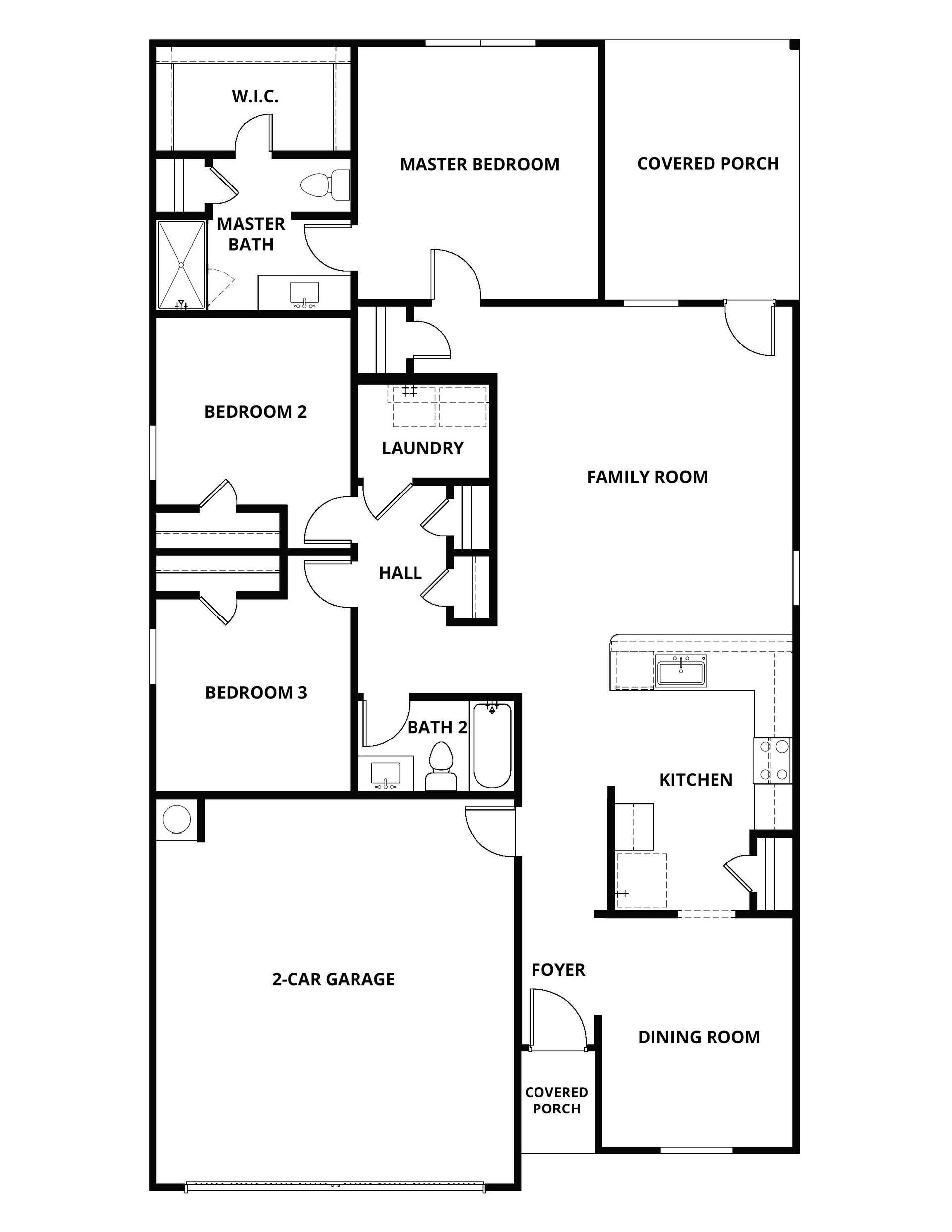 The Maple is a wonderful floor plan with an open-concept layout.