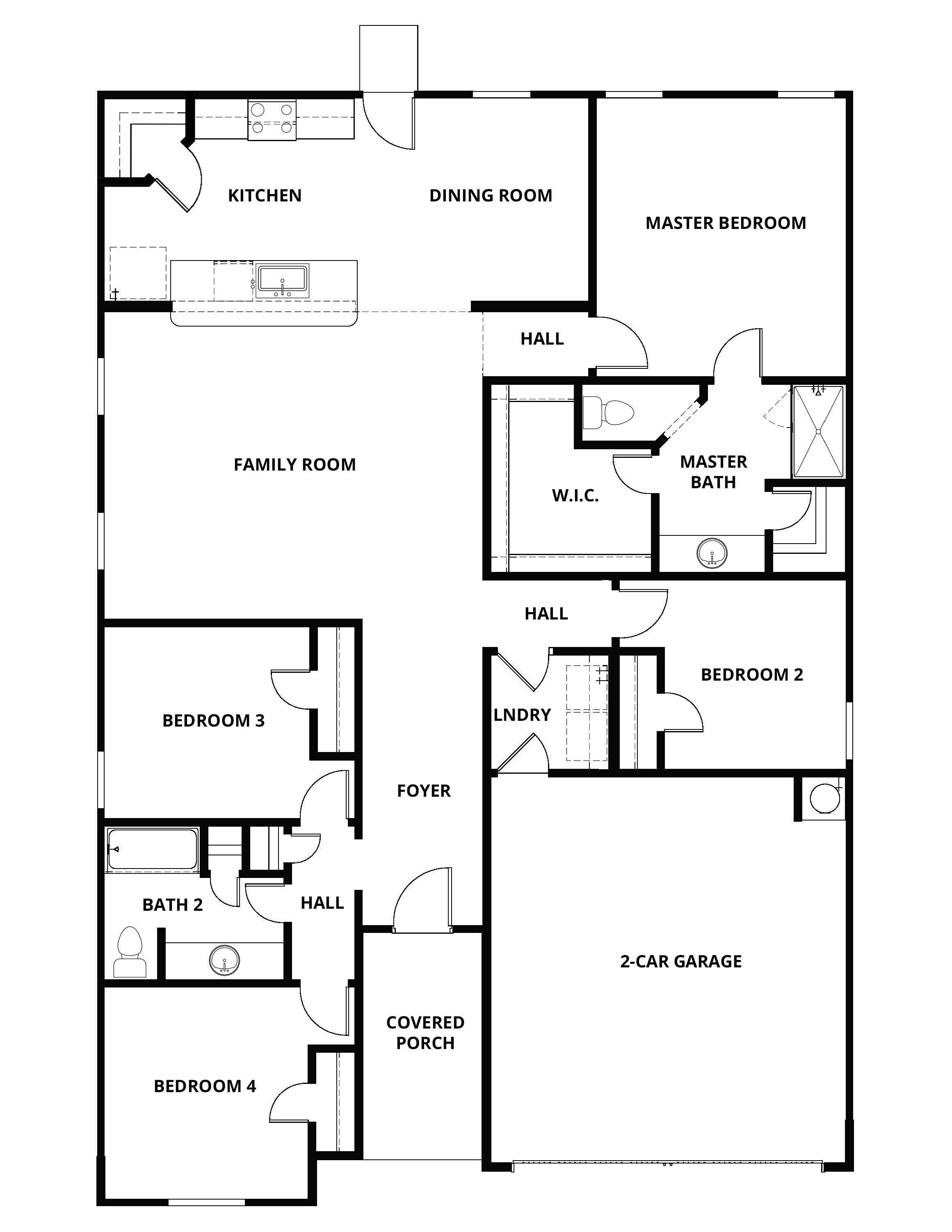 The Reed is a wonderful floor plan with an open-concept layout.