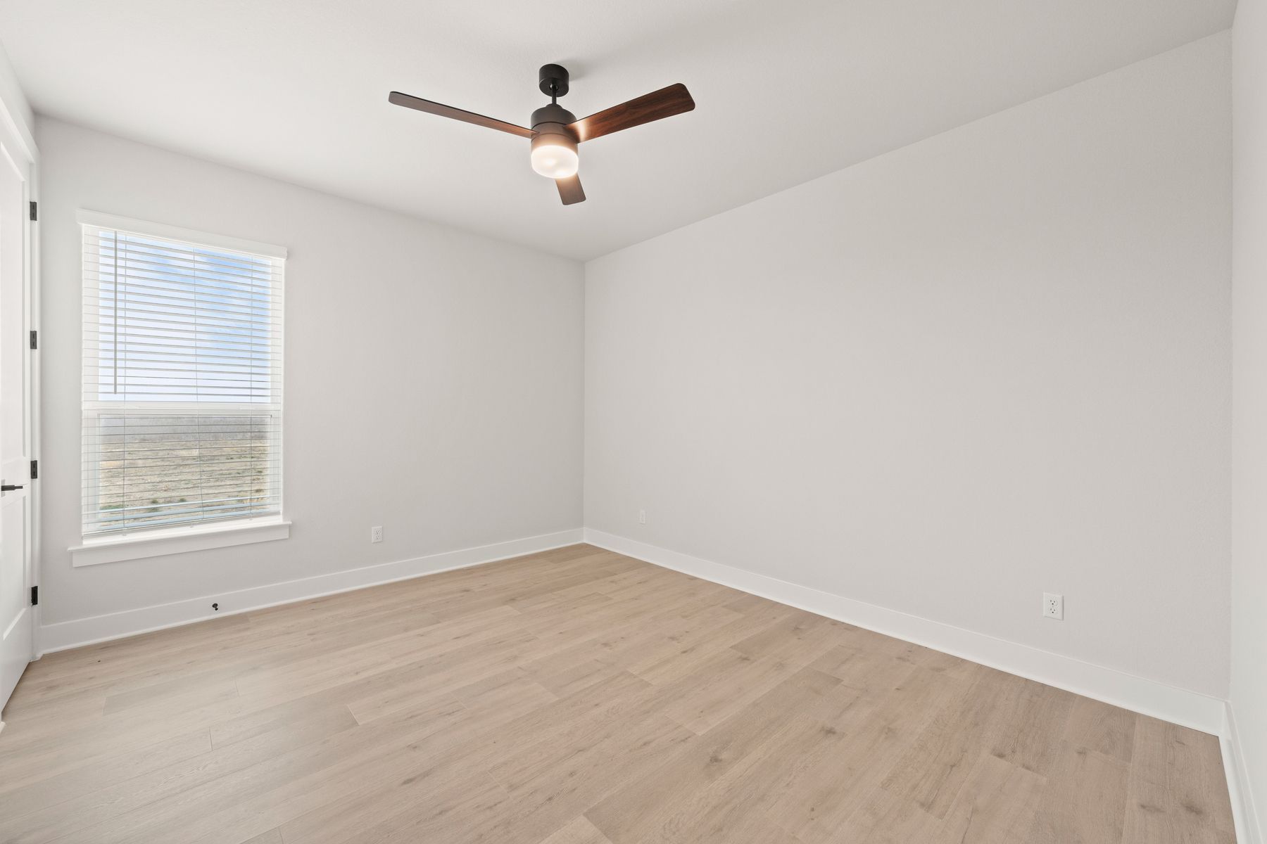 The flex room is a great space for an at-home office or guest room.