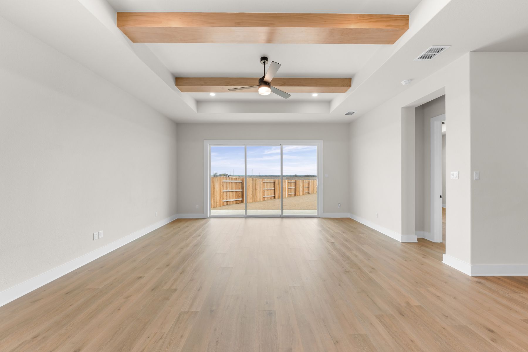 The spacious, open living spaces have plenty of windows that let in great, natural light.