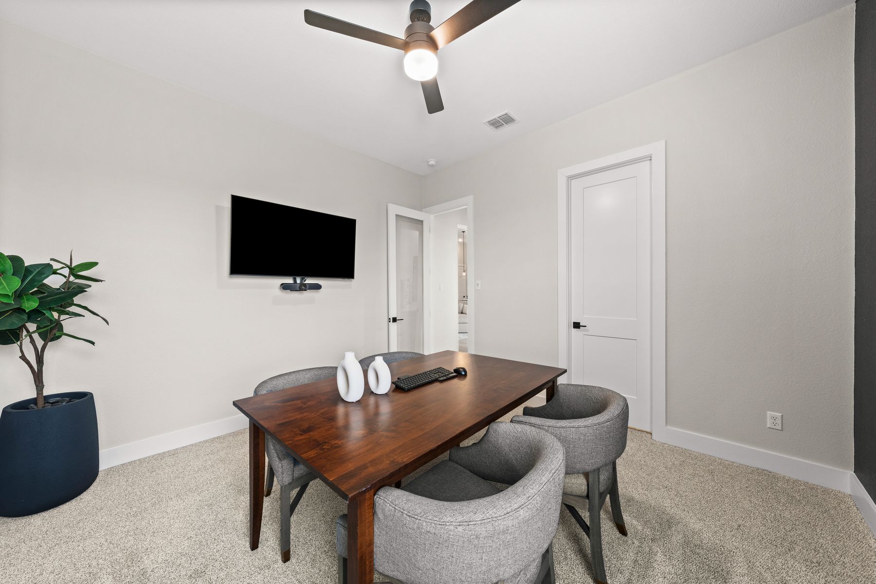 The secondary bedrooms are a great space for a children's bedrooms or guest room.