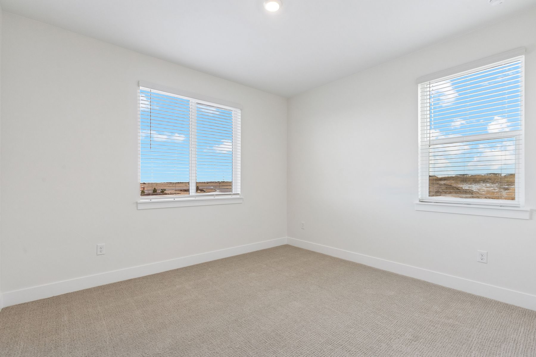 The secondary bedrooms are a great space for children's bedrooms or guest rooms.