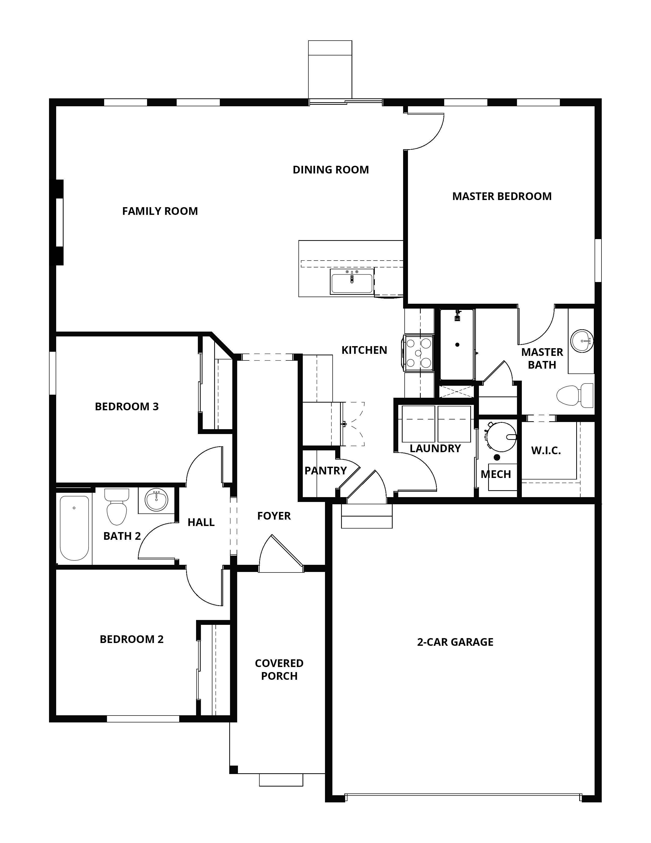 The Durango has the chef ready kitchen and spacious family room.