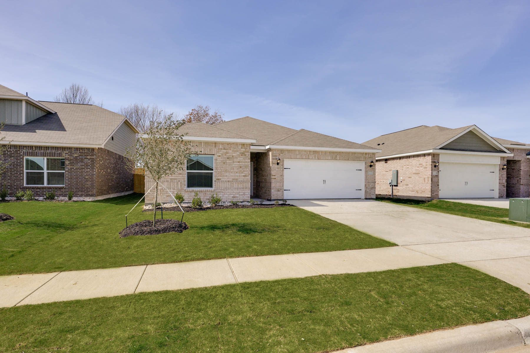 The Carter has an attached two-car garage.