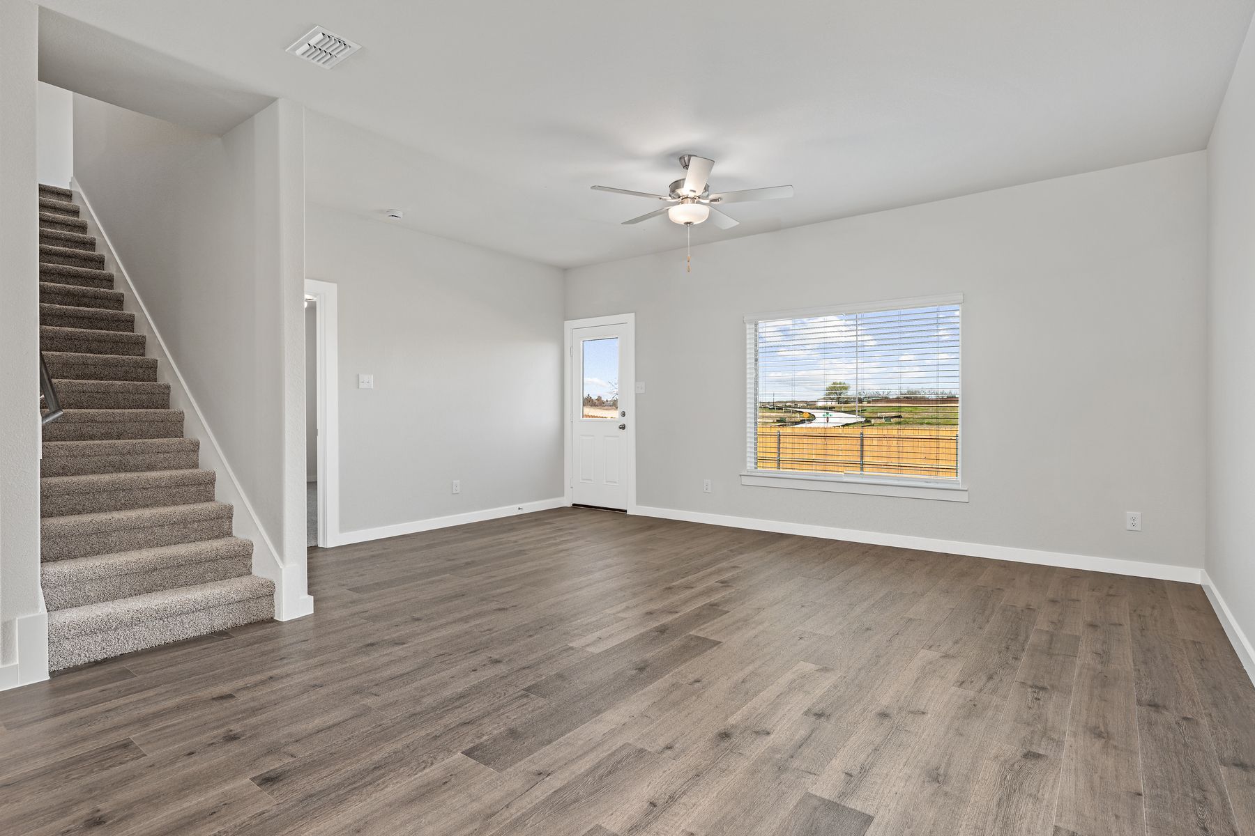 The living room is a spacious living area.
