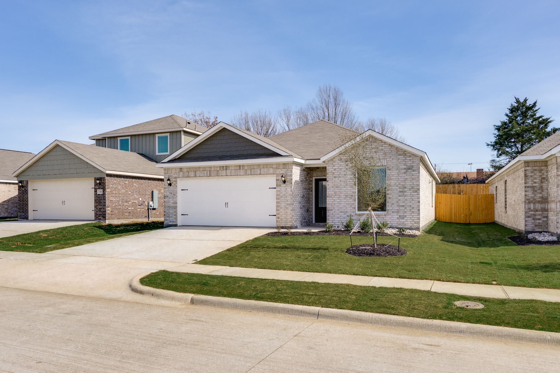 The Maple has an attached two-car garage.