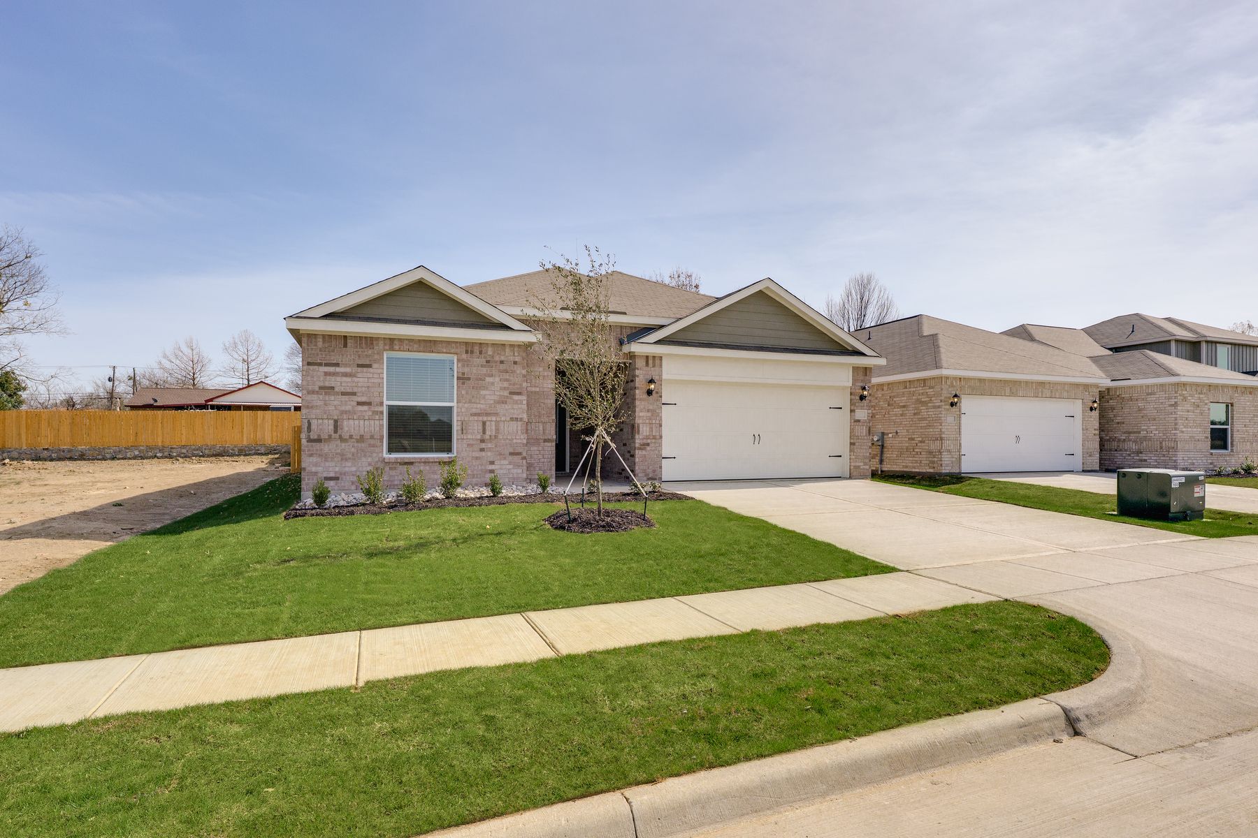 The Reed has an attached two-car garage.