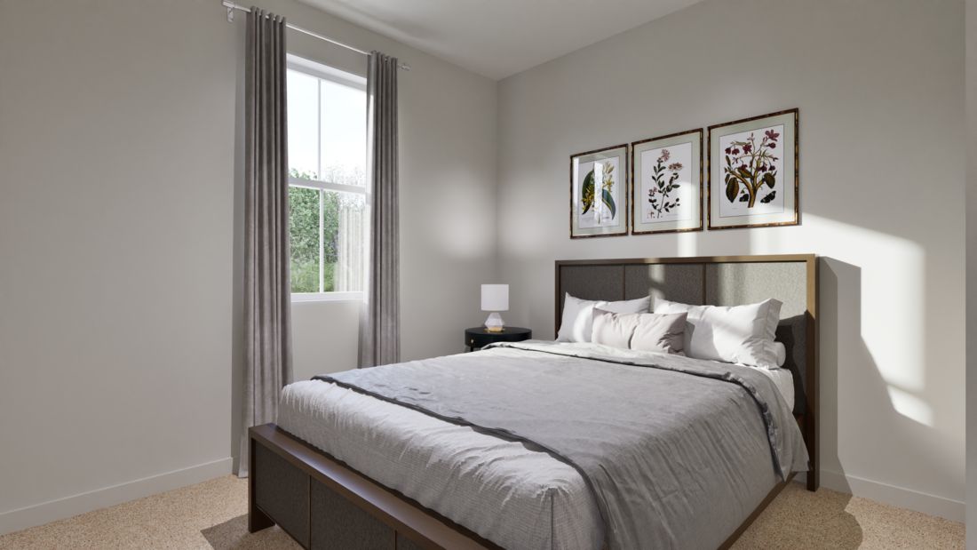The secondary bedrooms have carpet.