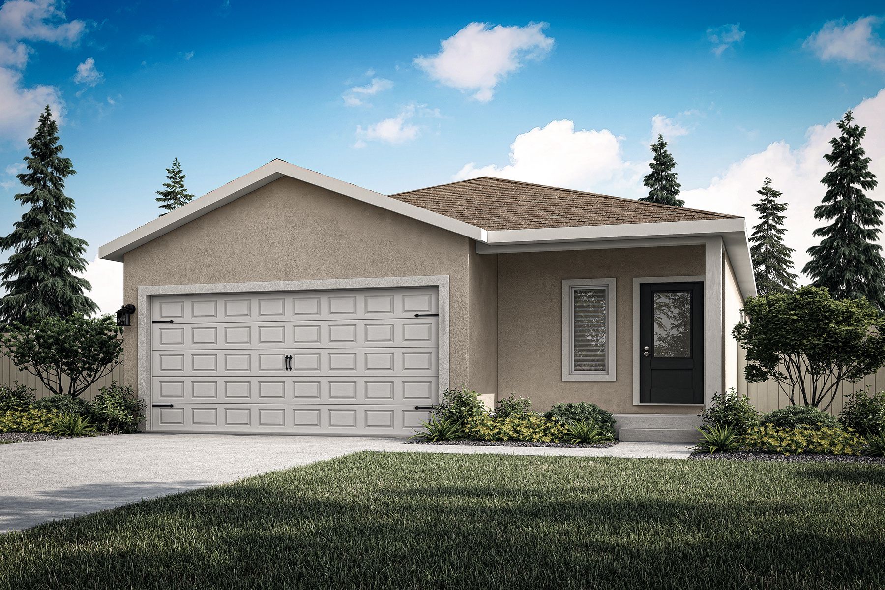 The Cascade is a beautiful one-story floor plan.