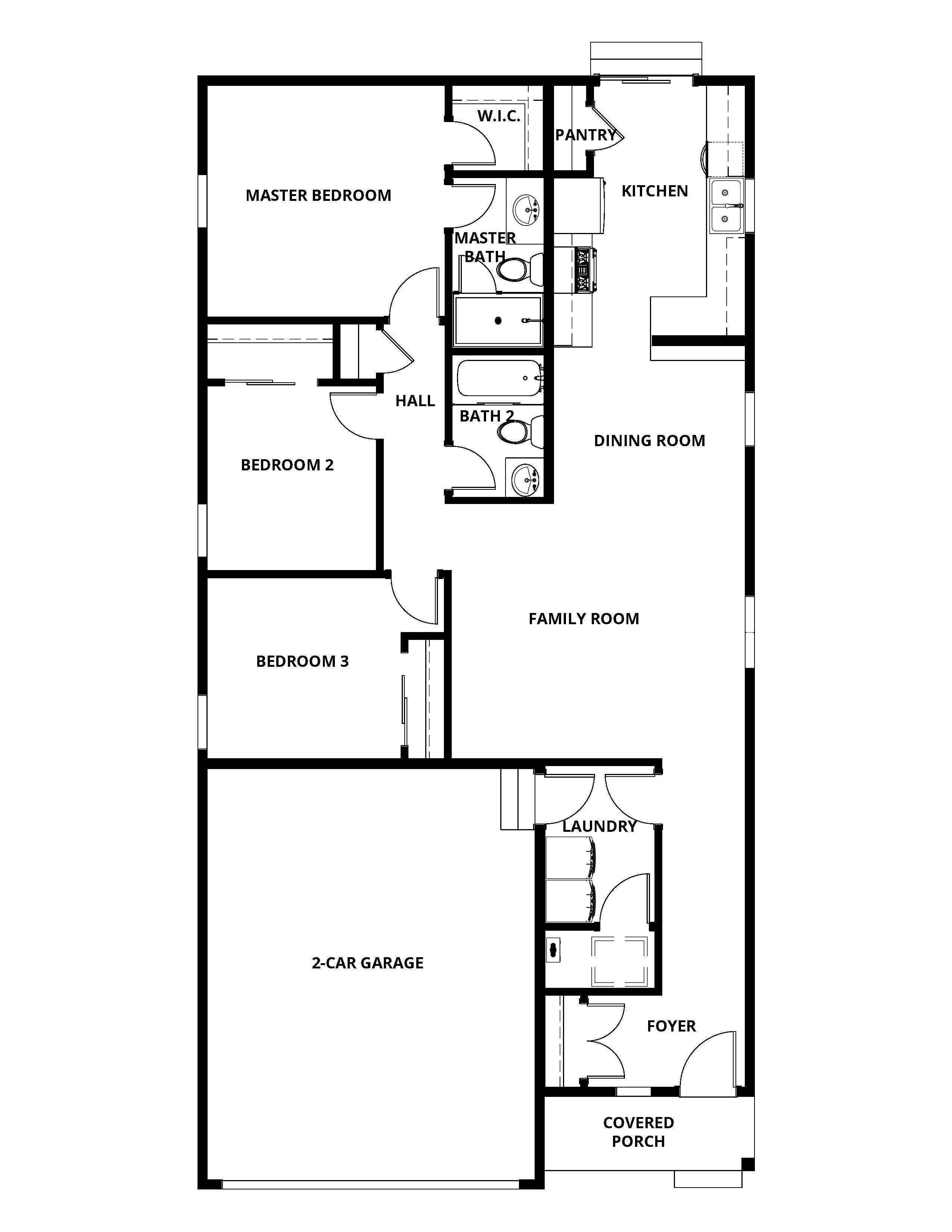 The Cascade has a wonderful open floor plan.