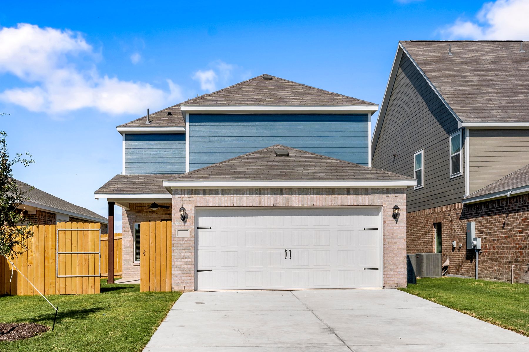 The Azalea has an attached two-car garage.