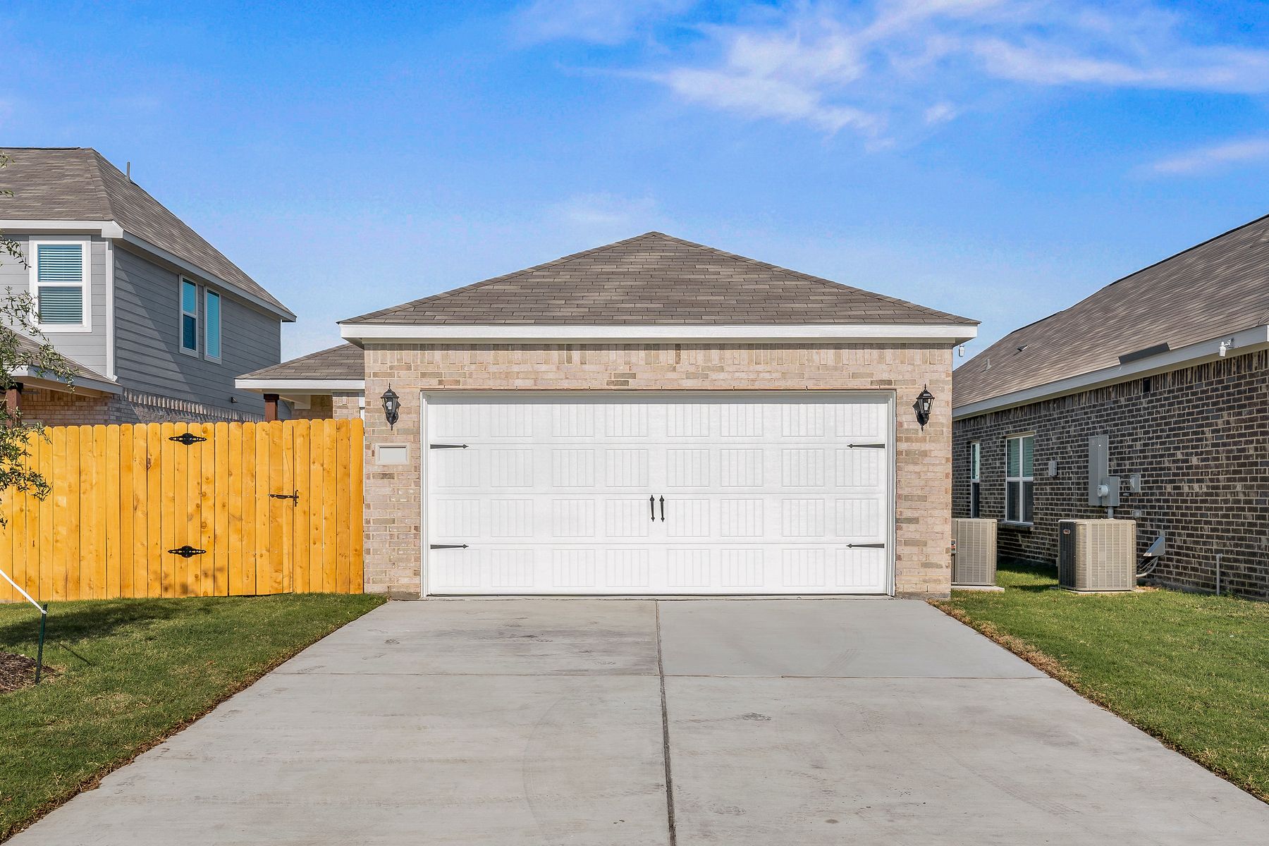 The Orchid has an attached two-car garage. 
