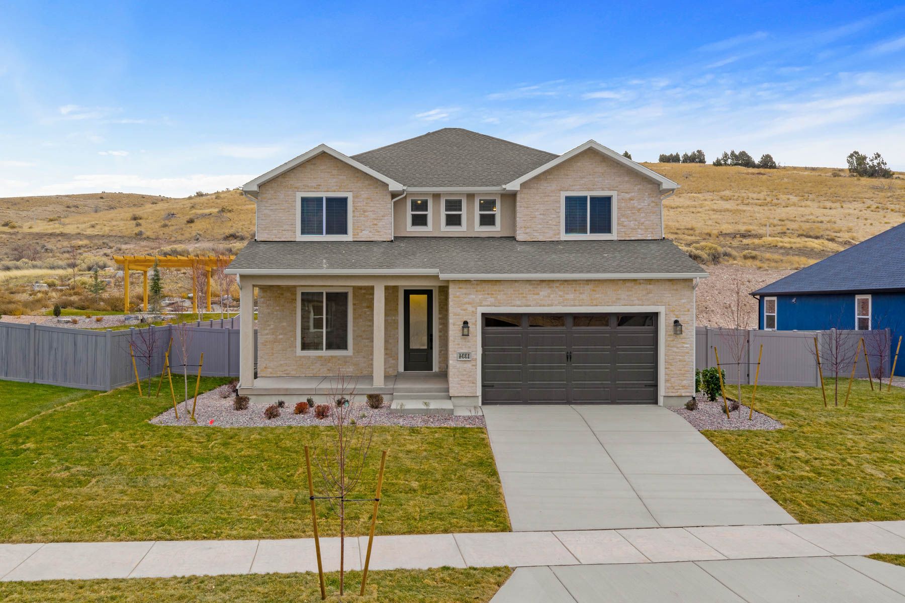 The Mahogany is a beautiful two-story home.