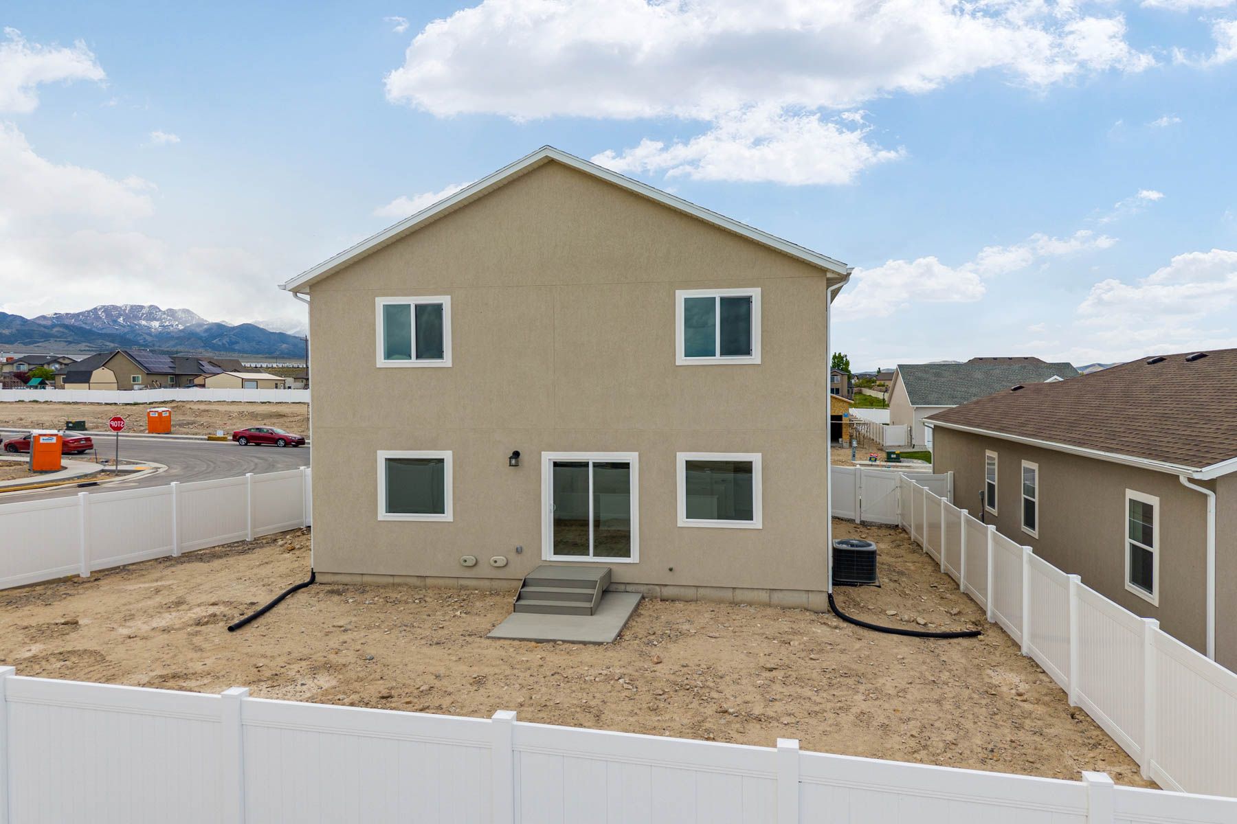 The Delano has a fullly fenced-in back yard. 
