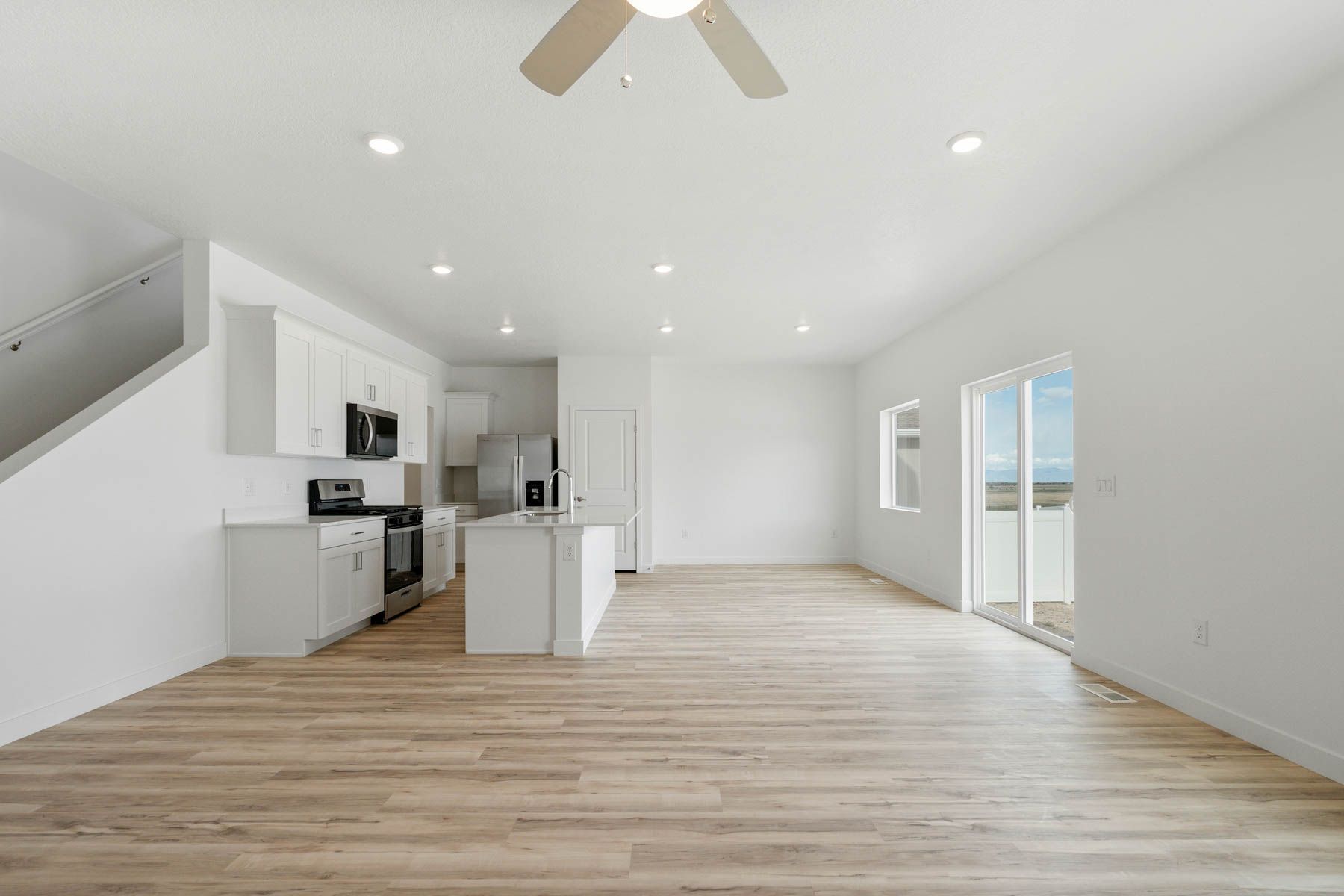 The Delano has an open-concept layout.
