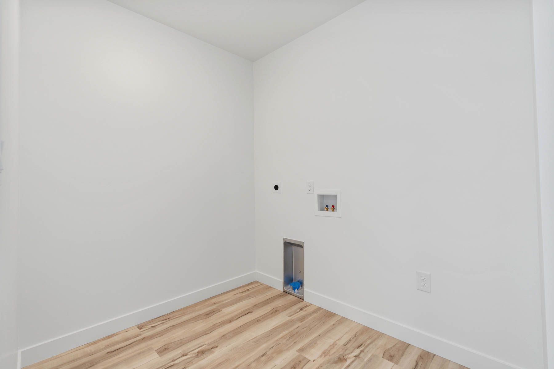 The laundry room is spacious.