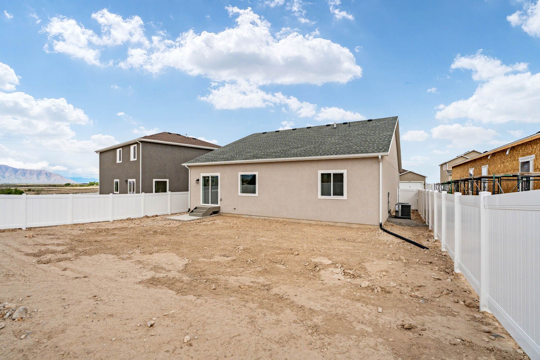 The Millard has a fullly fenced-in back yard. 