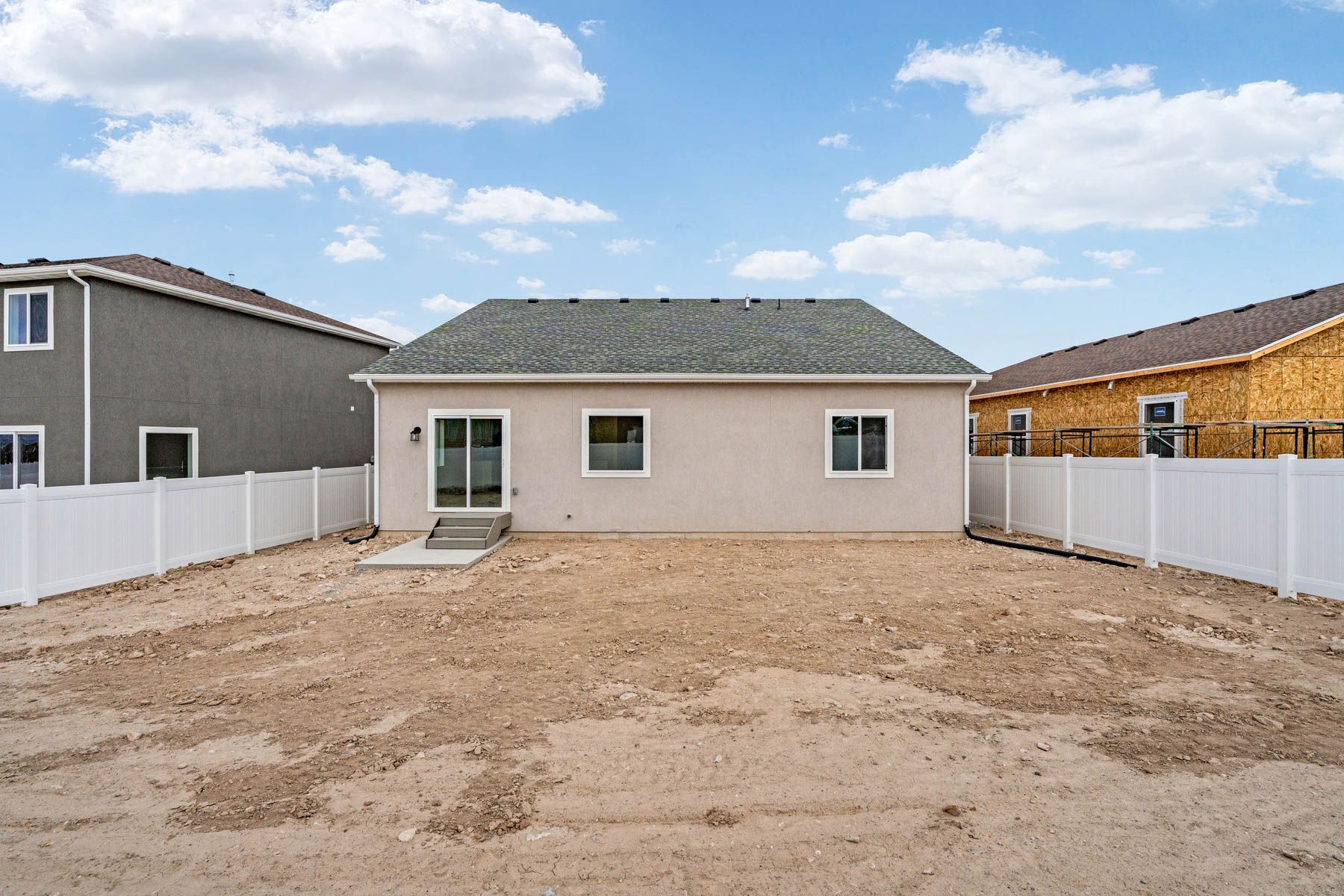 The Millard has a fullly fenced-in back yard. 