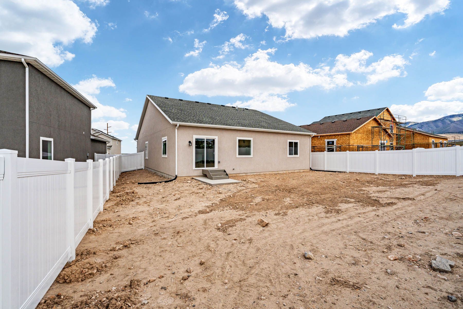 The Millard has a fullly fenced-in back yard. 