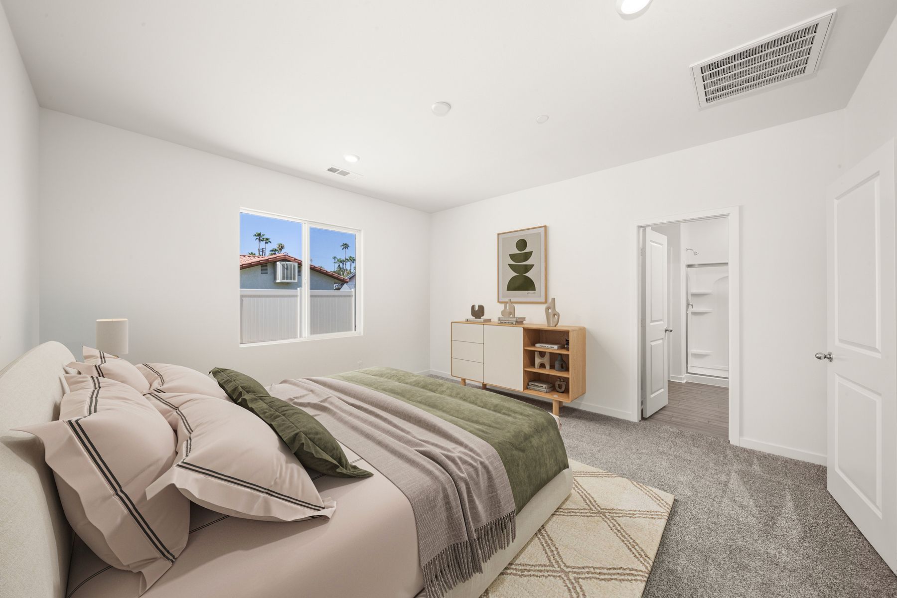 The master bedroom will be your own retreat.