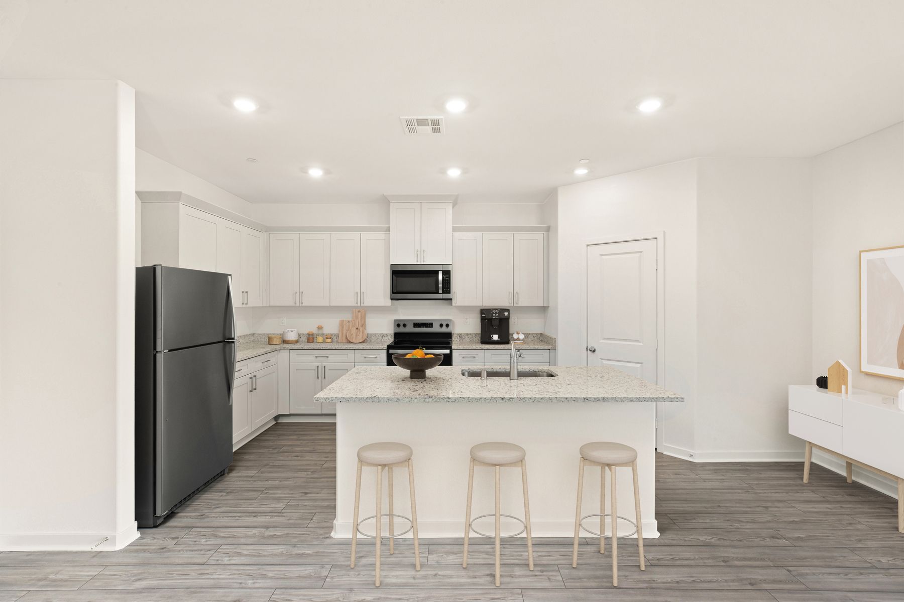 The kitchen is perfect for families