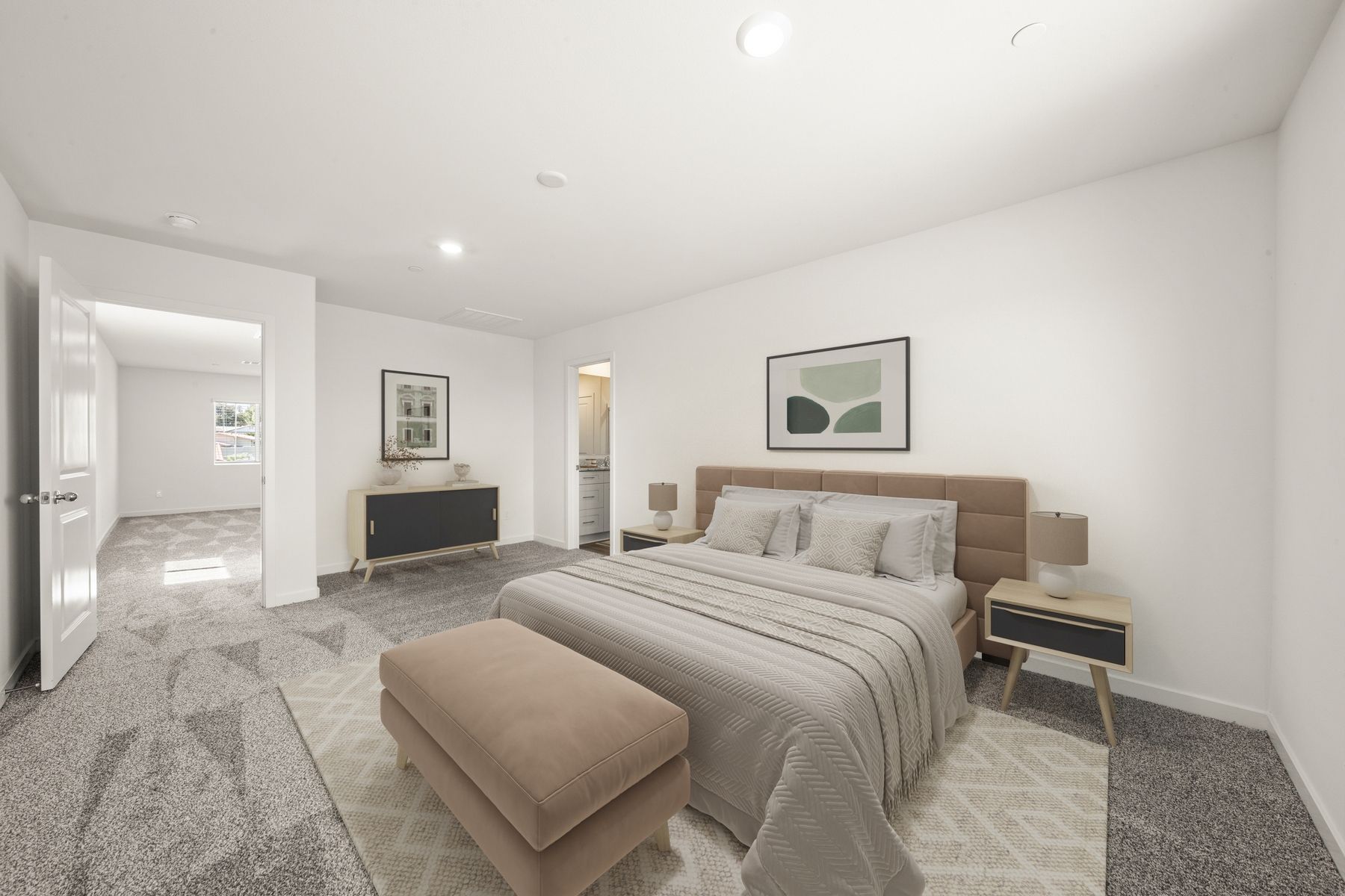 The master bedroom will be your own private retreat.