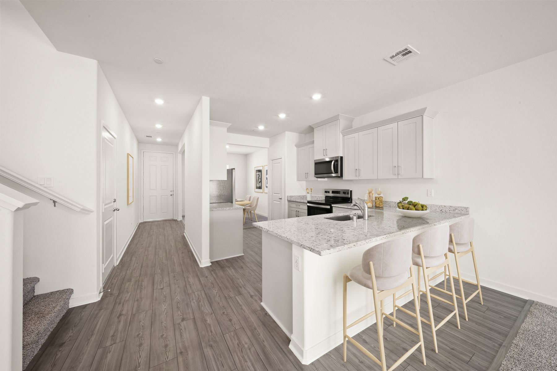 The kitchen is perfect for families.