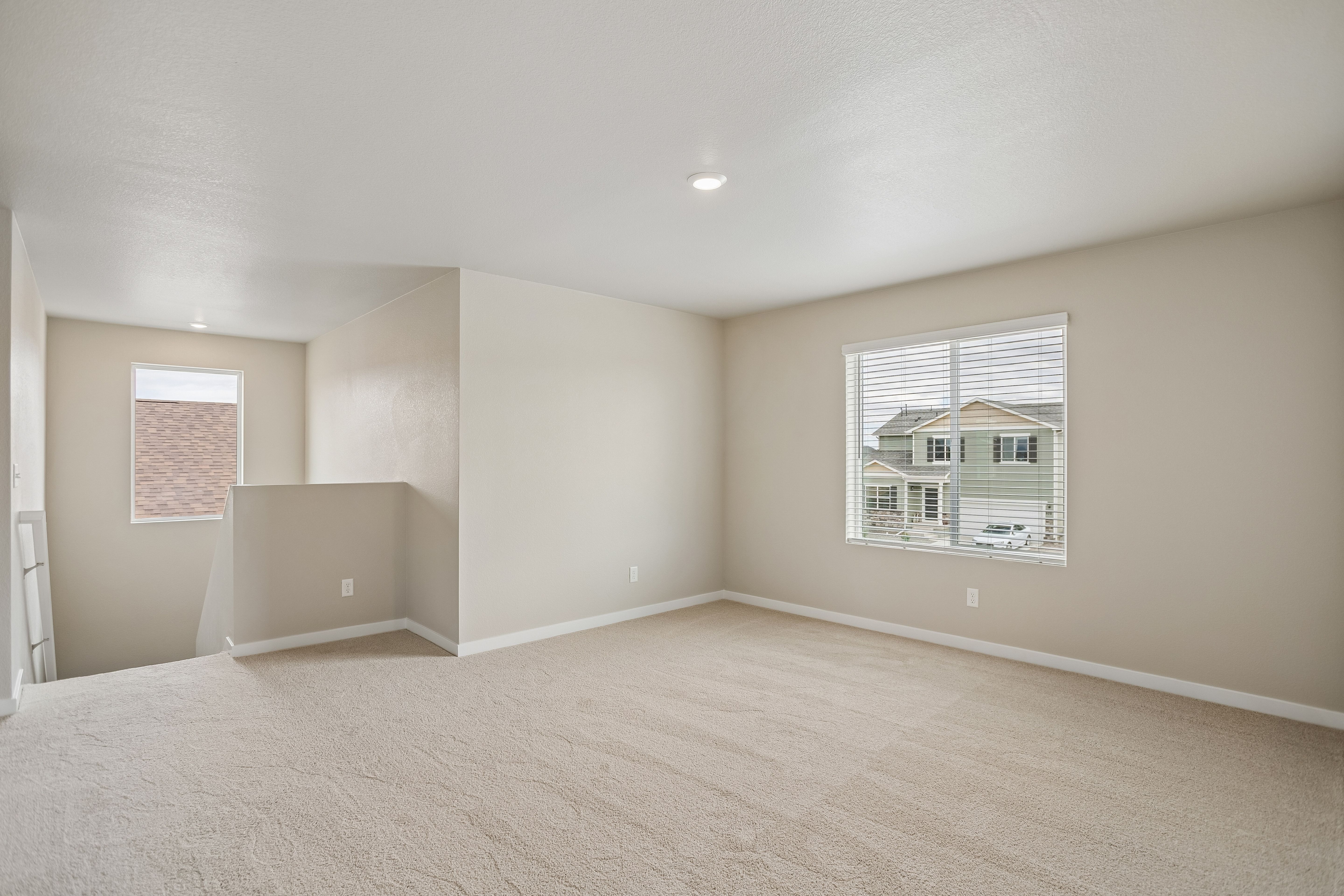 There is a game room upstairs.