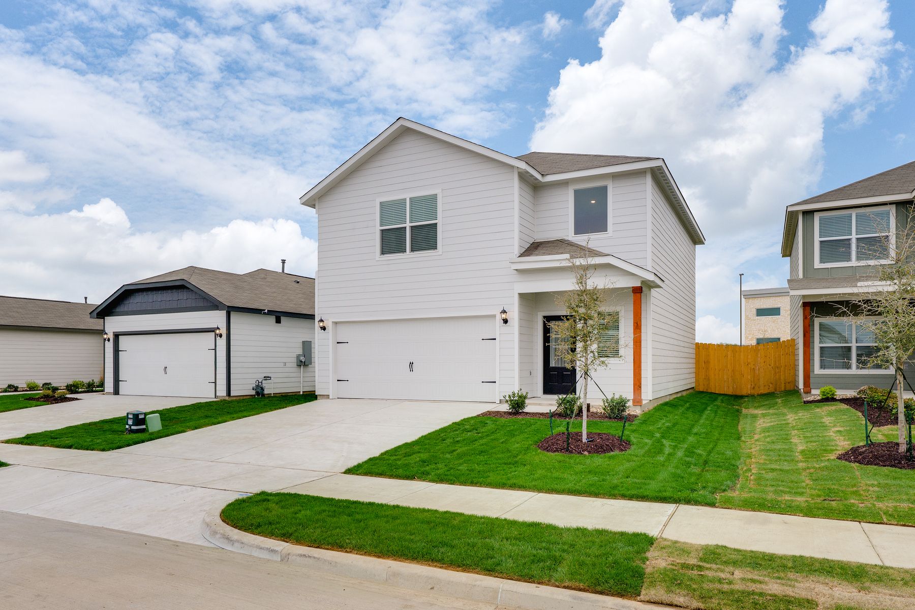 The Colorado has an attached two-car garage. 