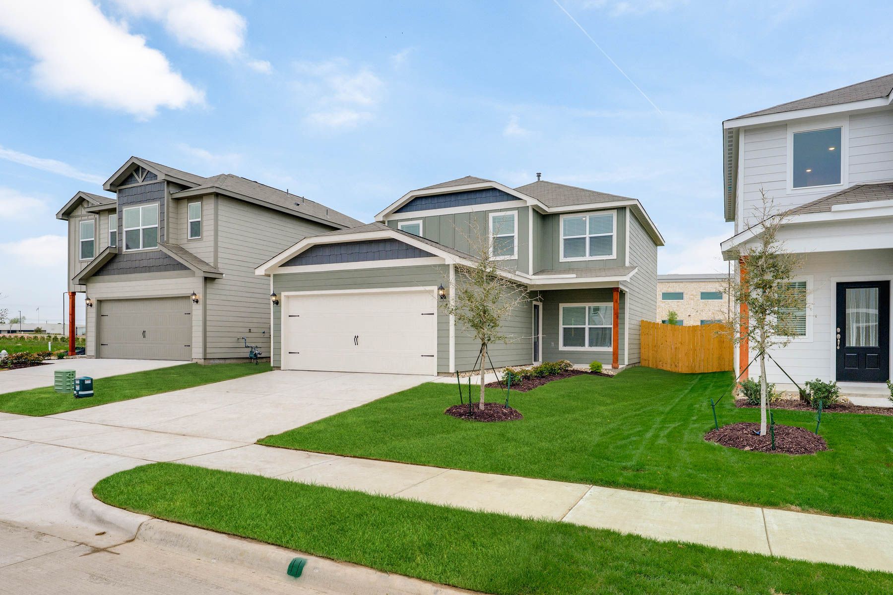 The Primrose has an attached two-car garage. 
