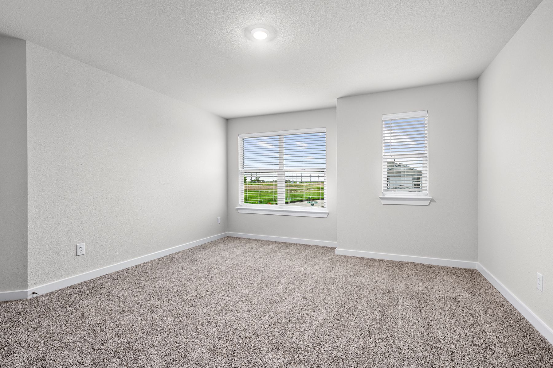 The secondary bedrooms are the perfect space for children's bedrooms or guest rooms.