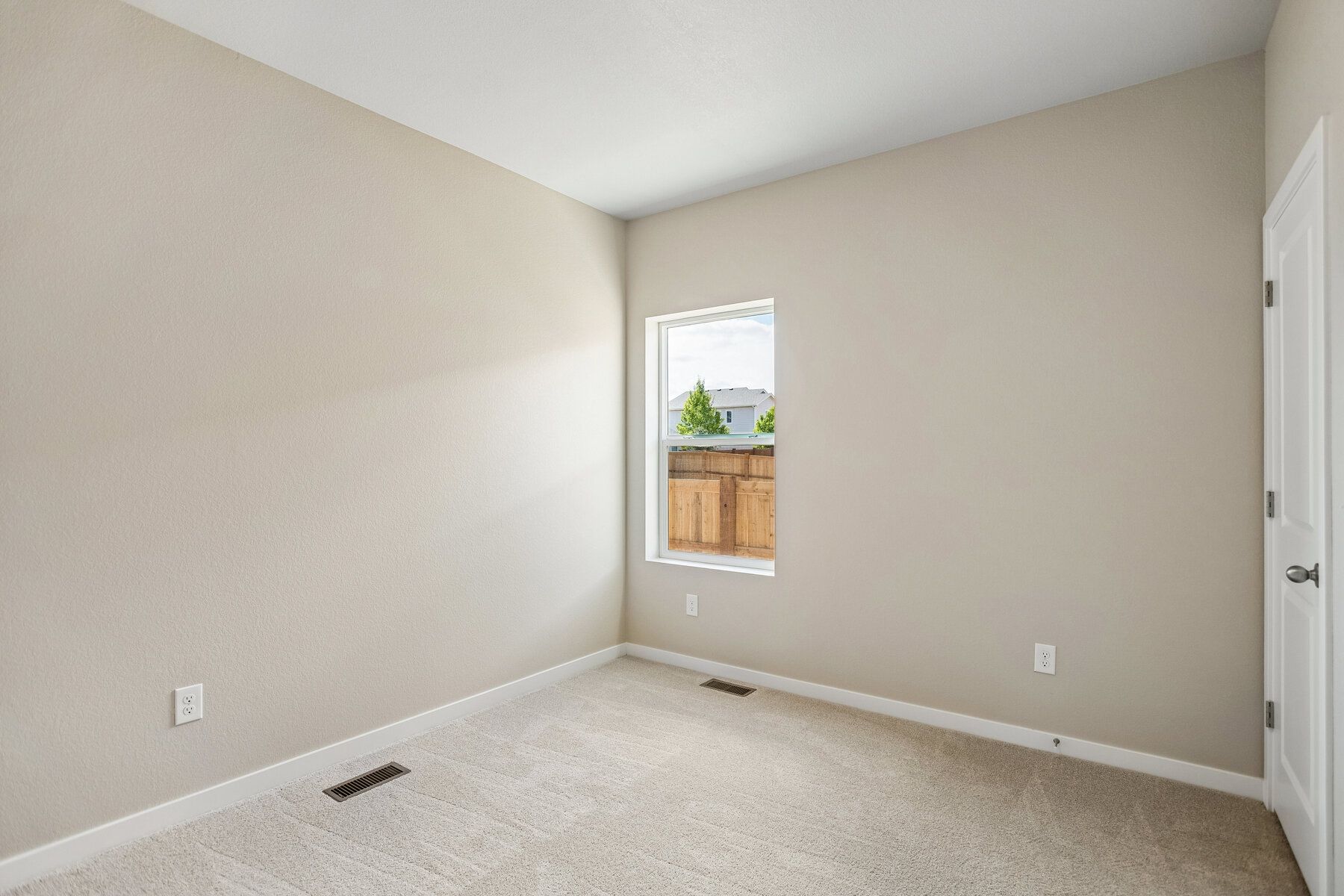 The secondary bedrooms have carpet.