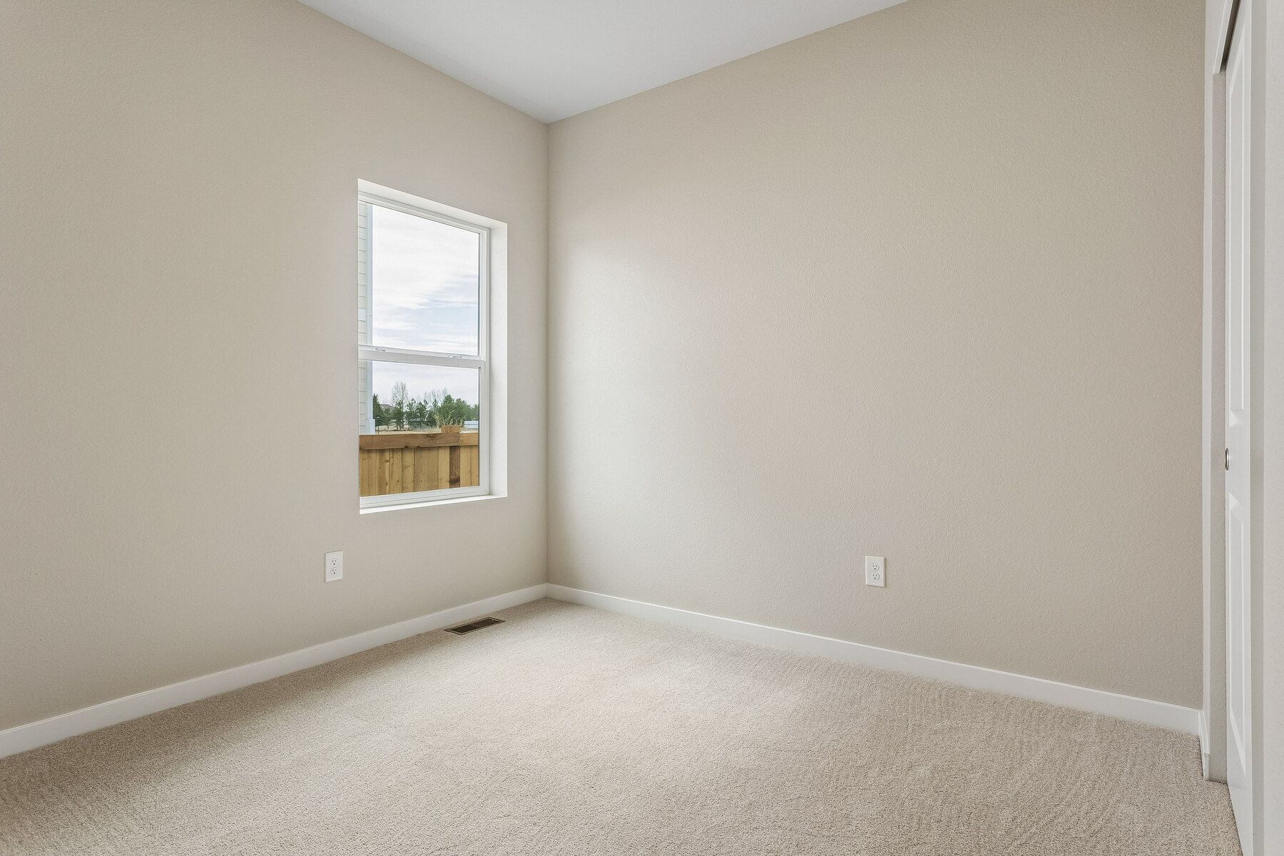 The secondary bedrooms have carpet.