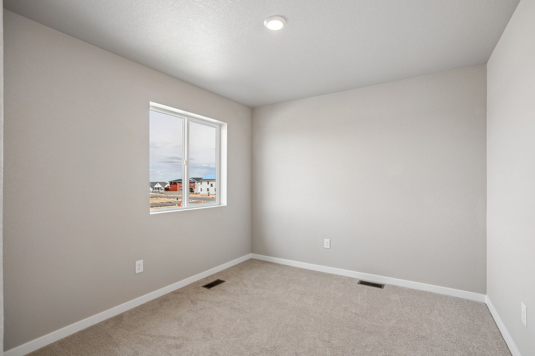The secondary bedrooms have carpet.