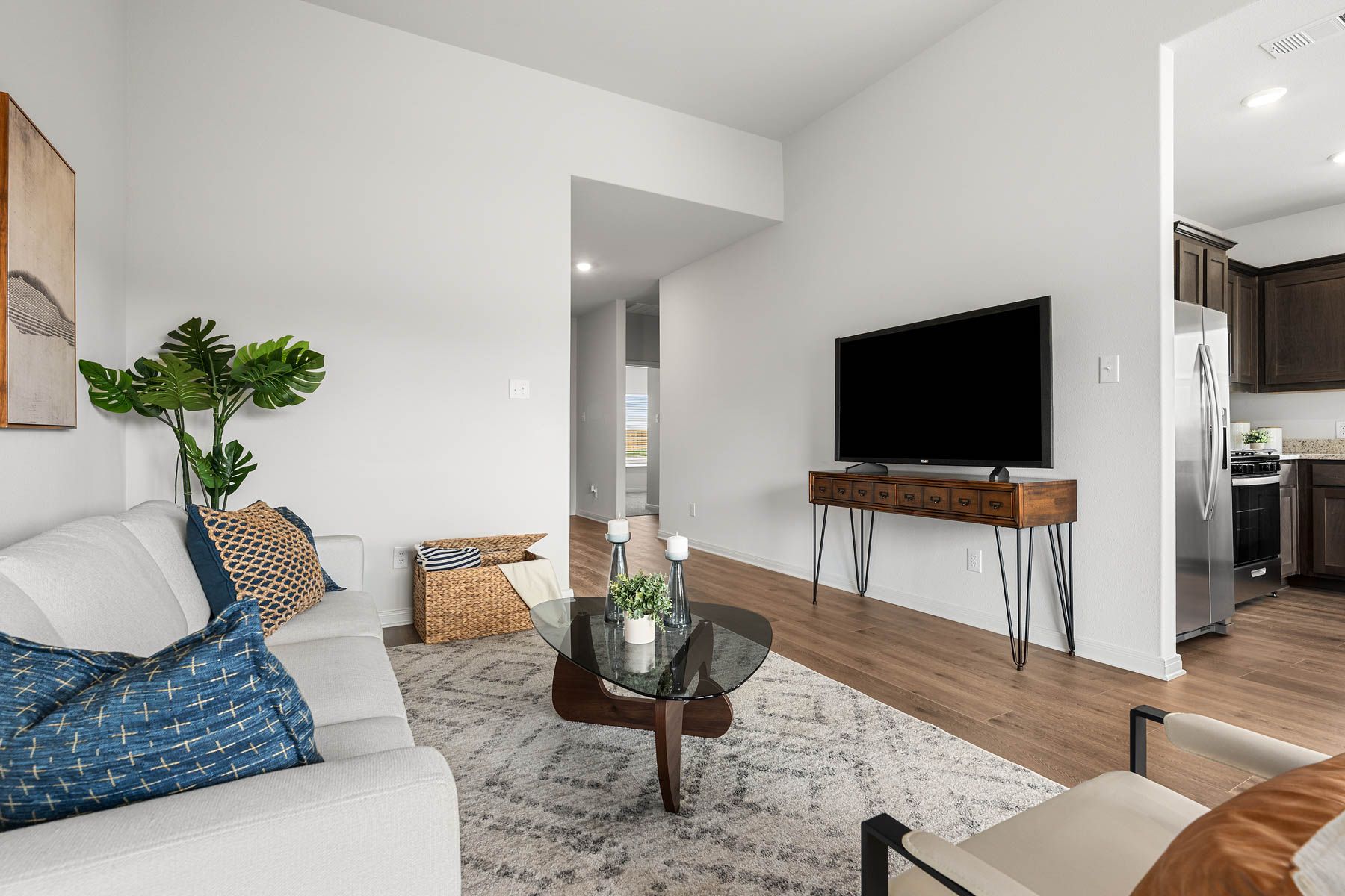 The living room is the heart of the home. 