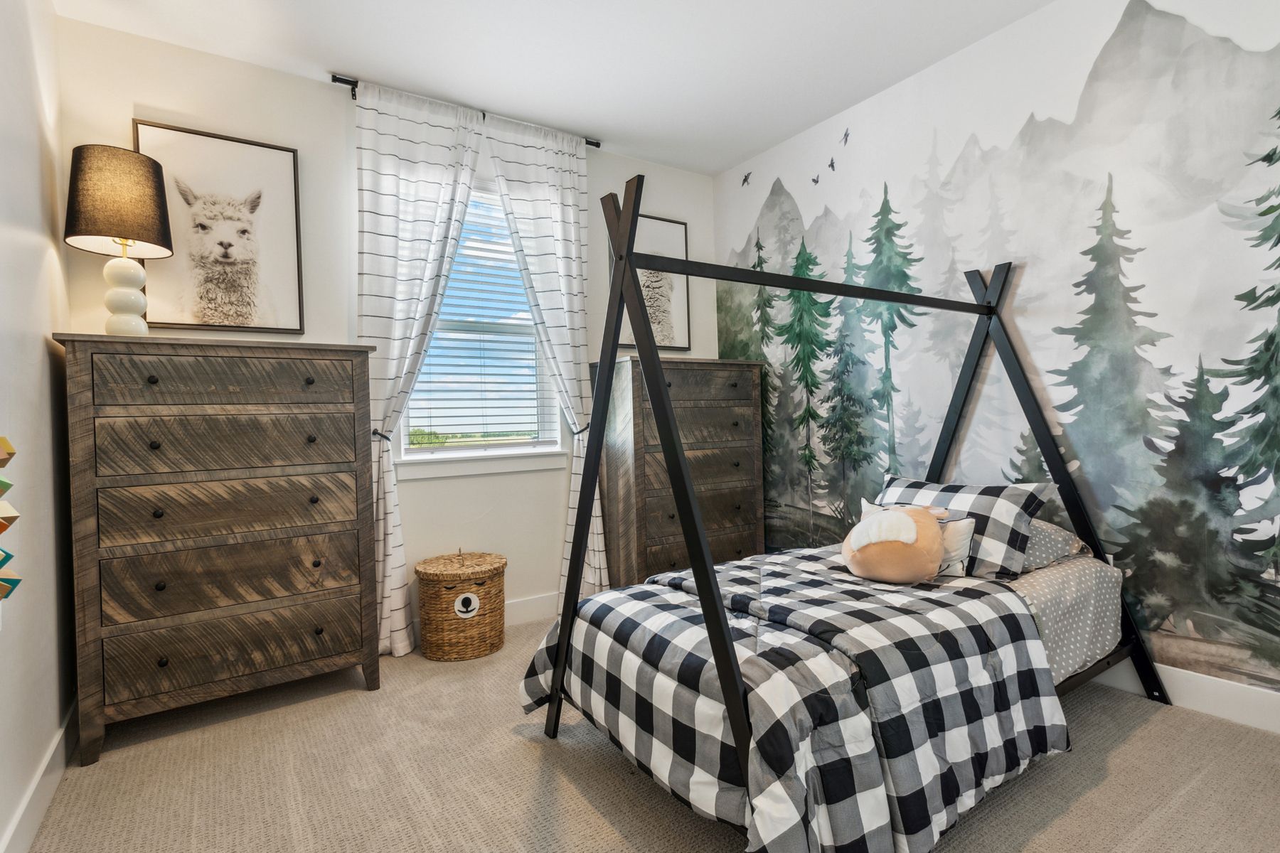 The secondary bedrooms are a perfect space for children's bedrooms or guest rooms.