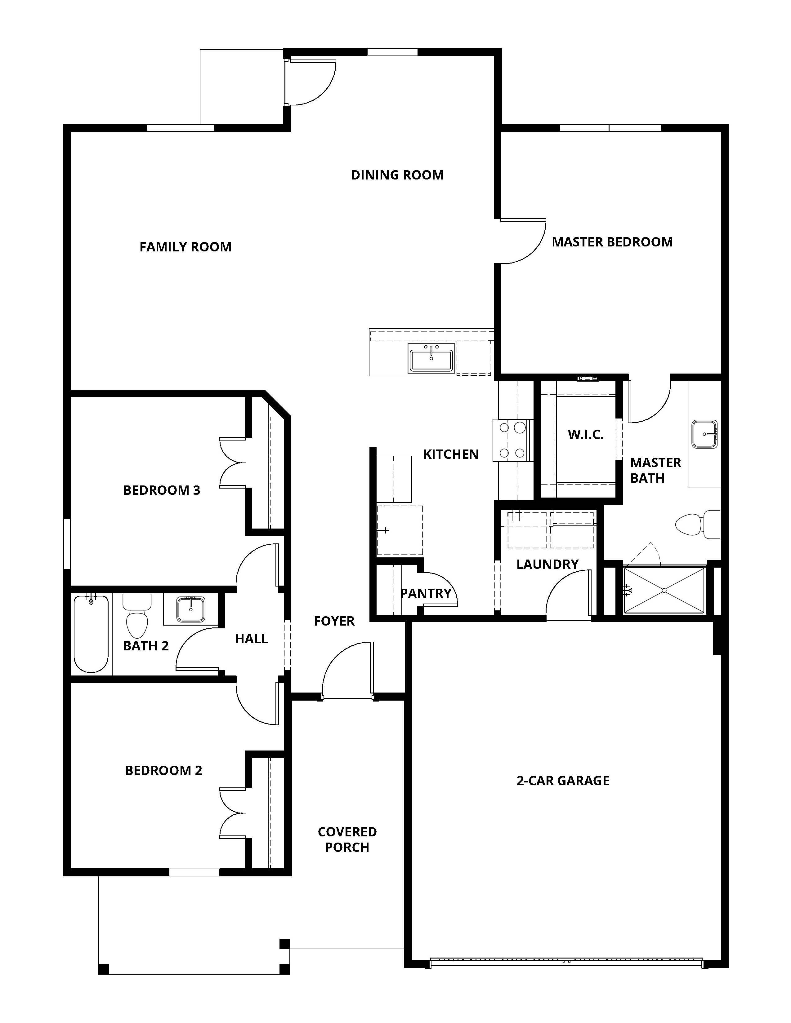 The Collin is a beautiful, open floor plan.