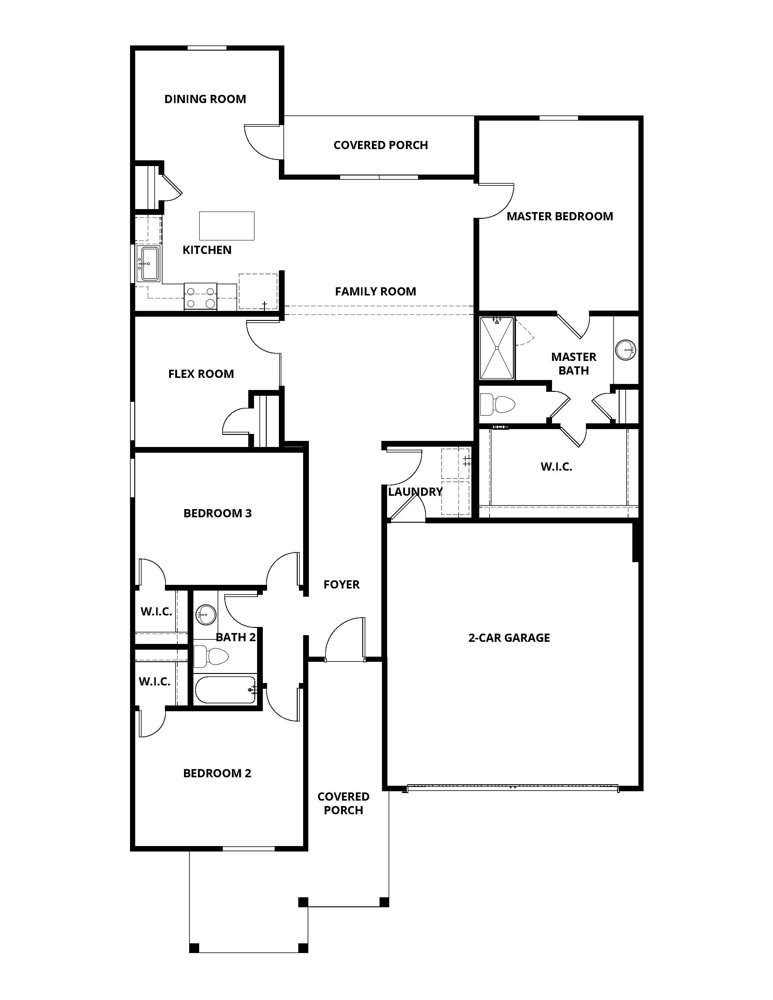 The Sage has a wonderful open-concept layout.